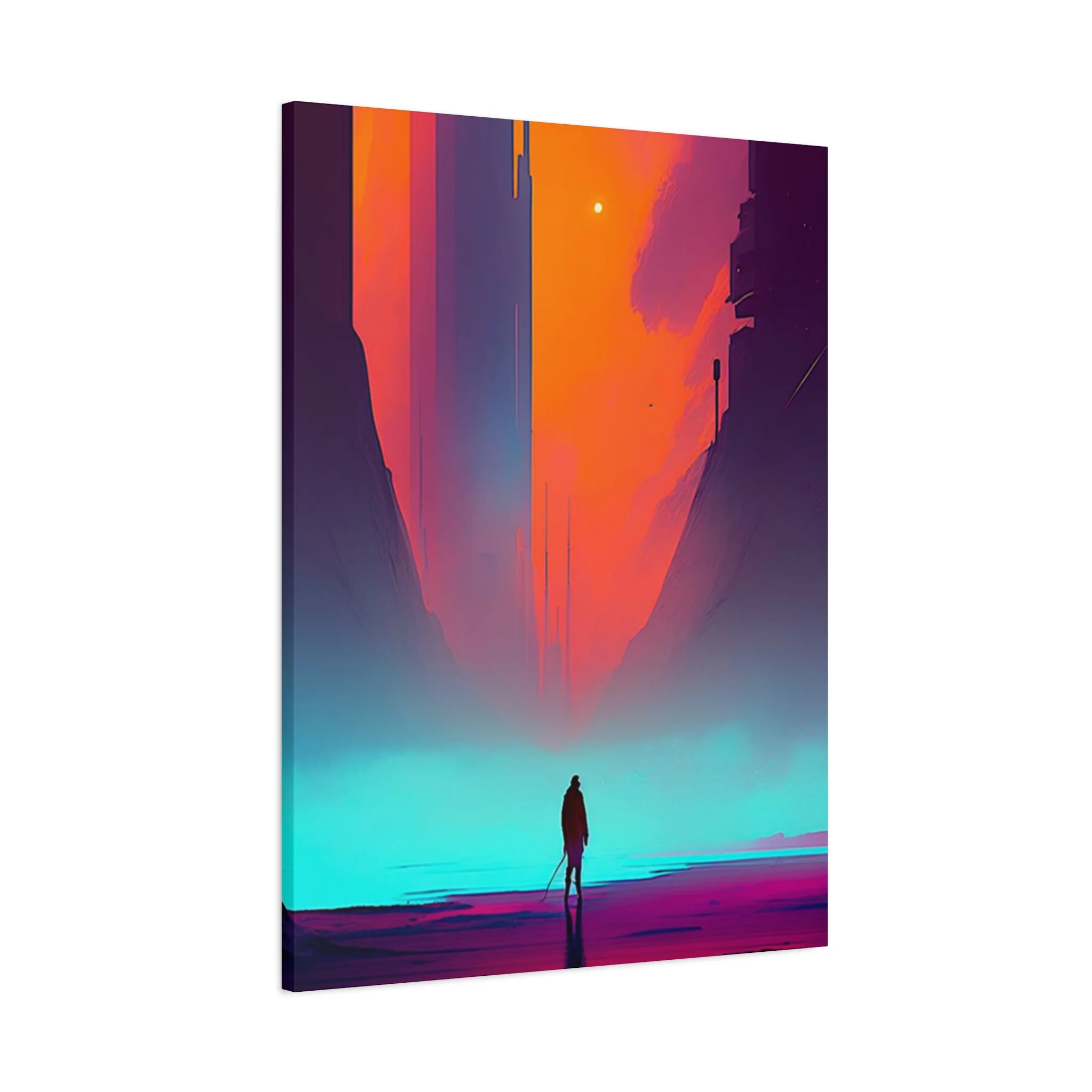 Abstract Alone Jesus Spiritual Christianity Wall Art & Canvas Prints - Image 11