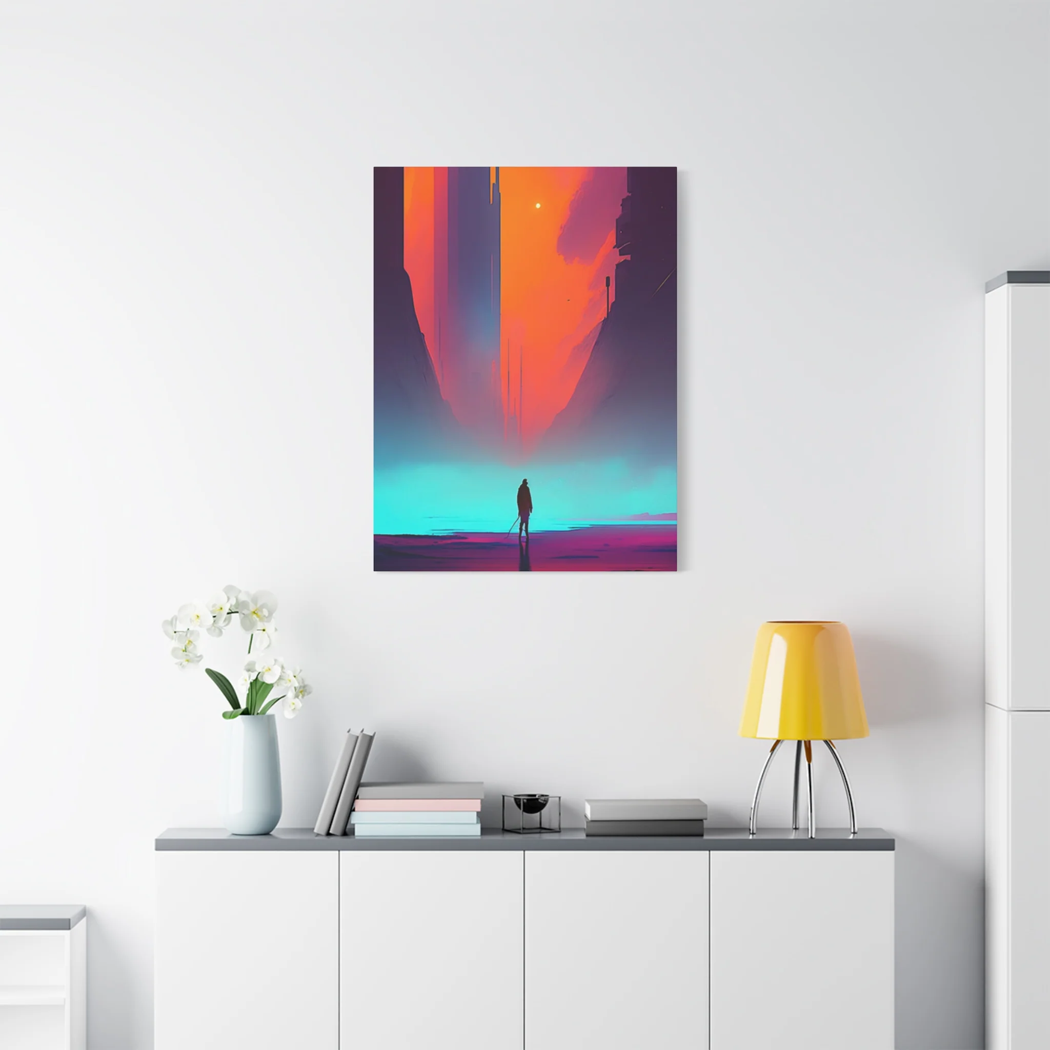 Abstract Alone Jesus Spiritual Christianity Wall Art & Canvas Prints - Image 12