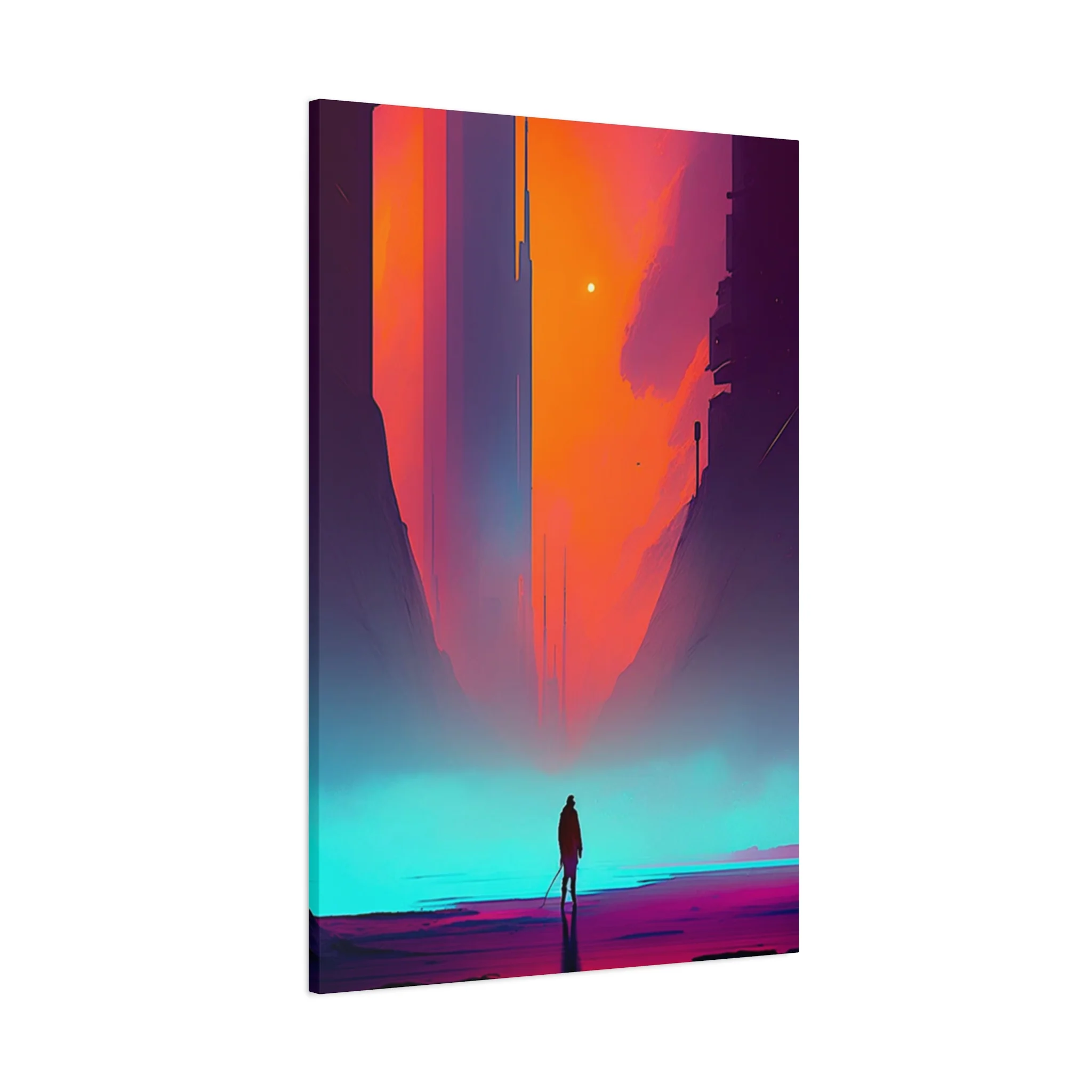 Abstract Alone Jesus Spiritual Christianity Wall Art & Canvas Prints - Image 14