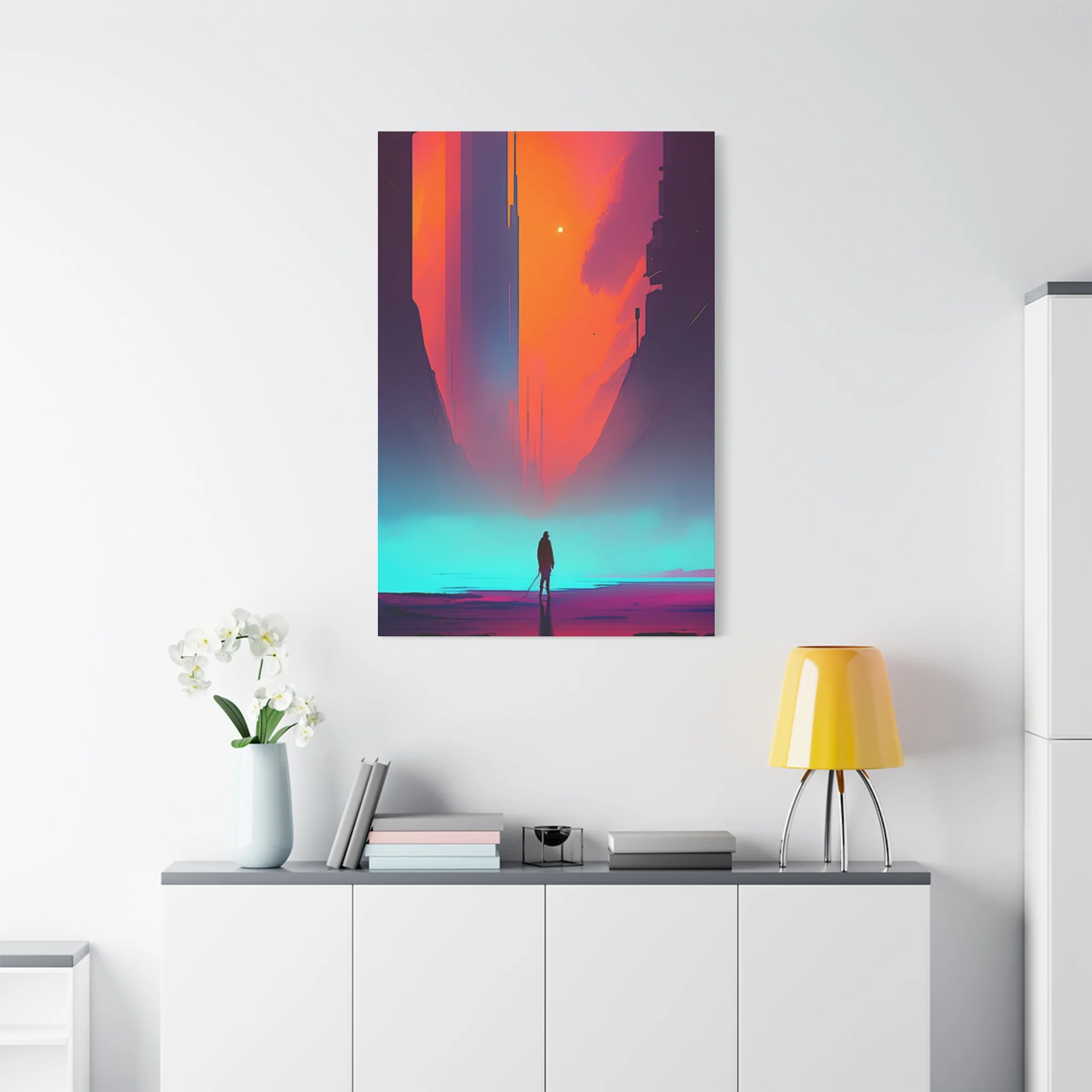 Abstract Alone Jesus Spiritual Christianity Wall Art & Canvas Prints - Image 15