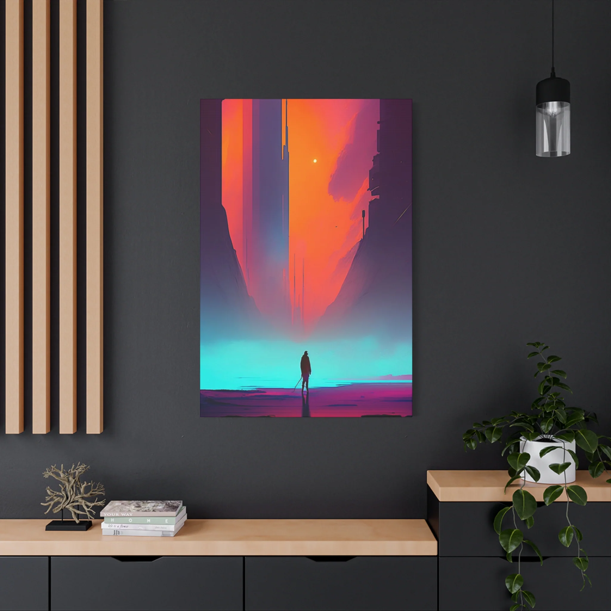 Abstract Alone Jesus Spiritual Christianity Wall Art & Canvas Prints - Image 16