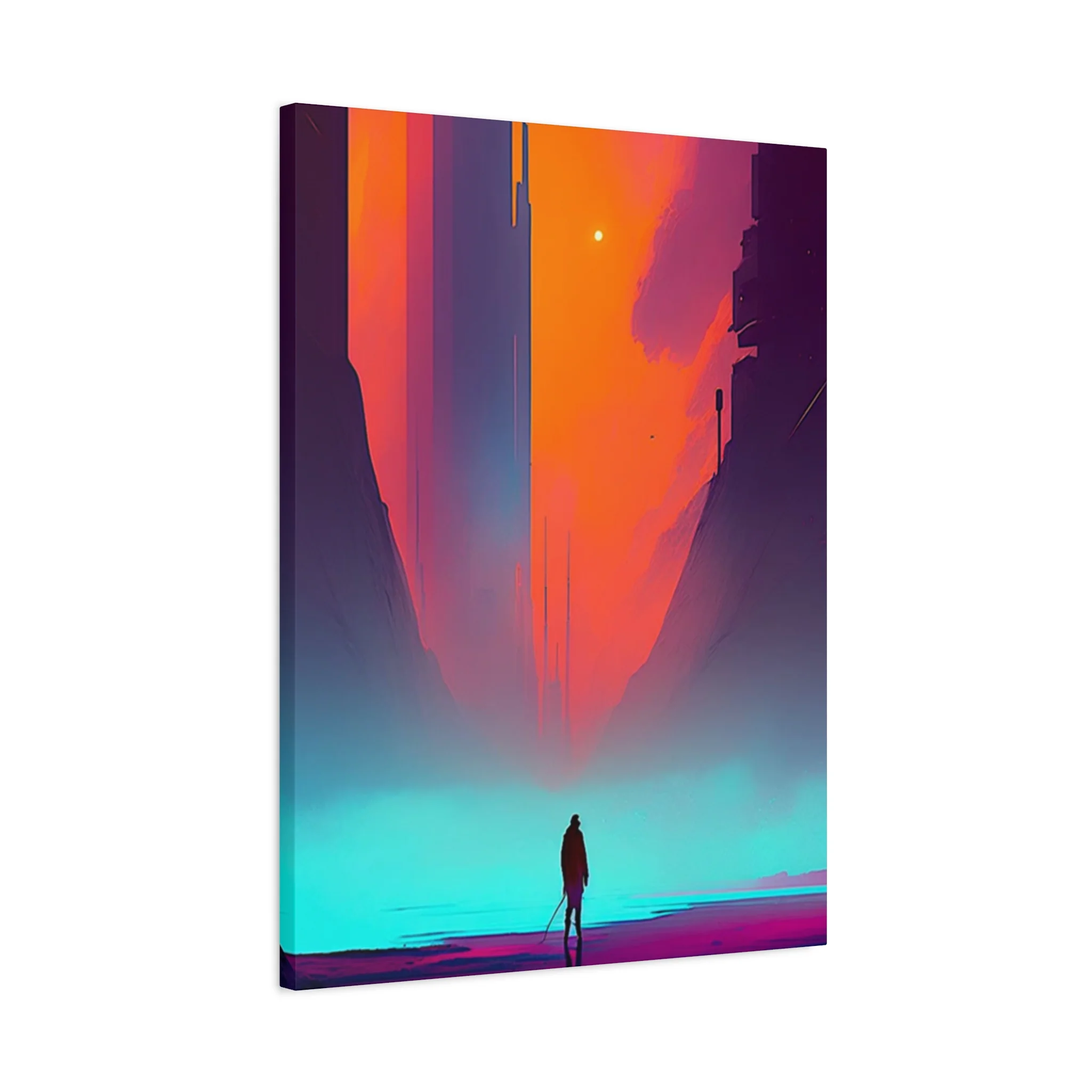 Abstract Alone Jesus Spiritual Christianity Wall Art & Canvas Prints - Image 5