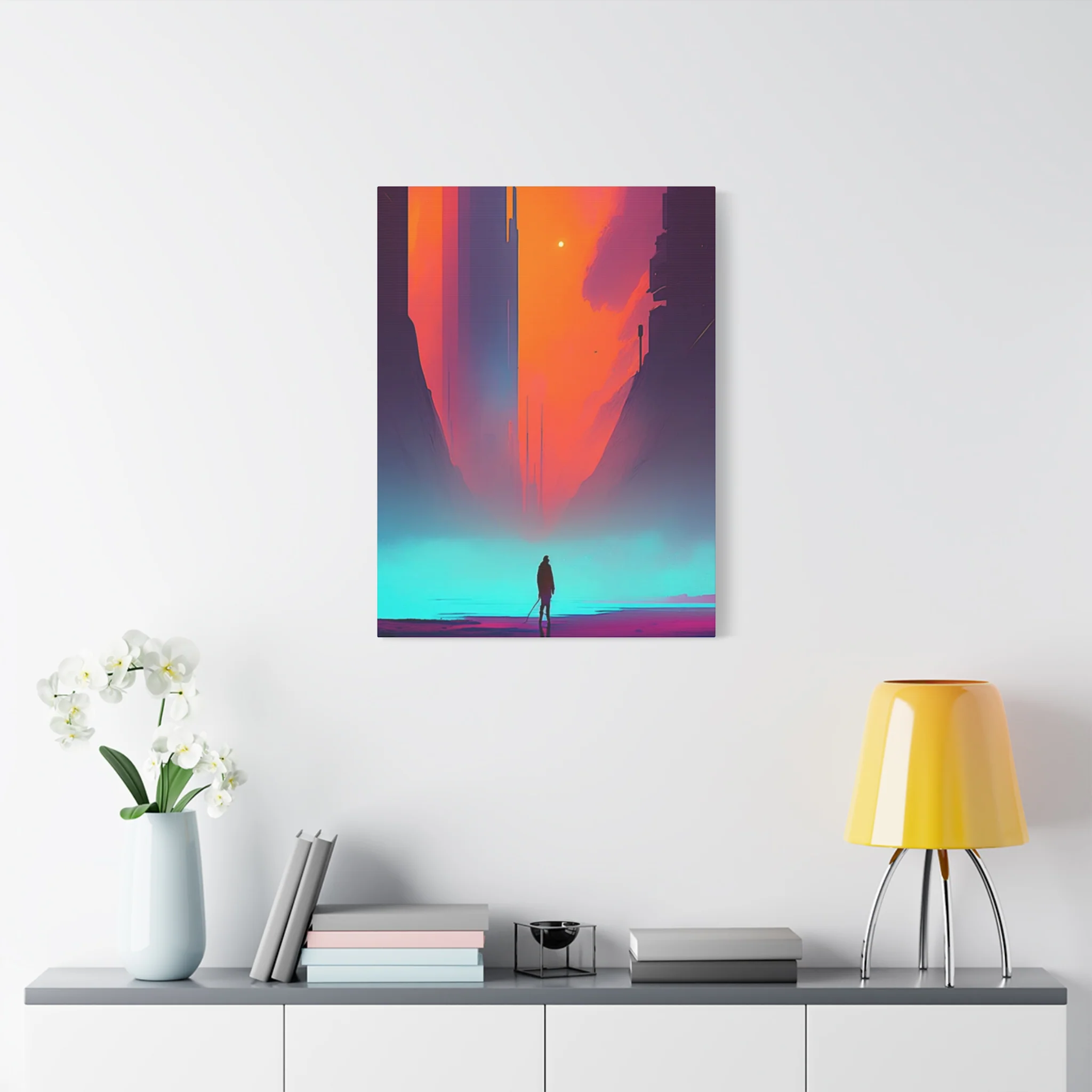 Abstract Alone Jesus Spiritual Christianity Wall Art & Canvas Prints - Image 6