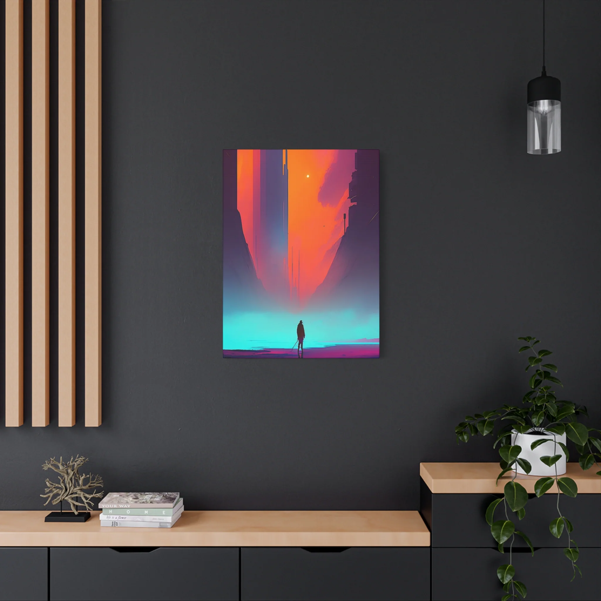 Abstract Alone Jesus Spiritual Christianity Wall Art & Canvas Prints - Image 7