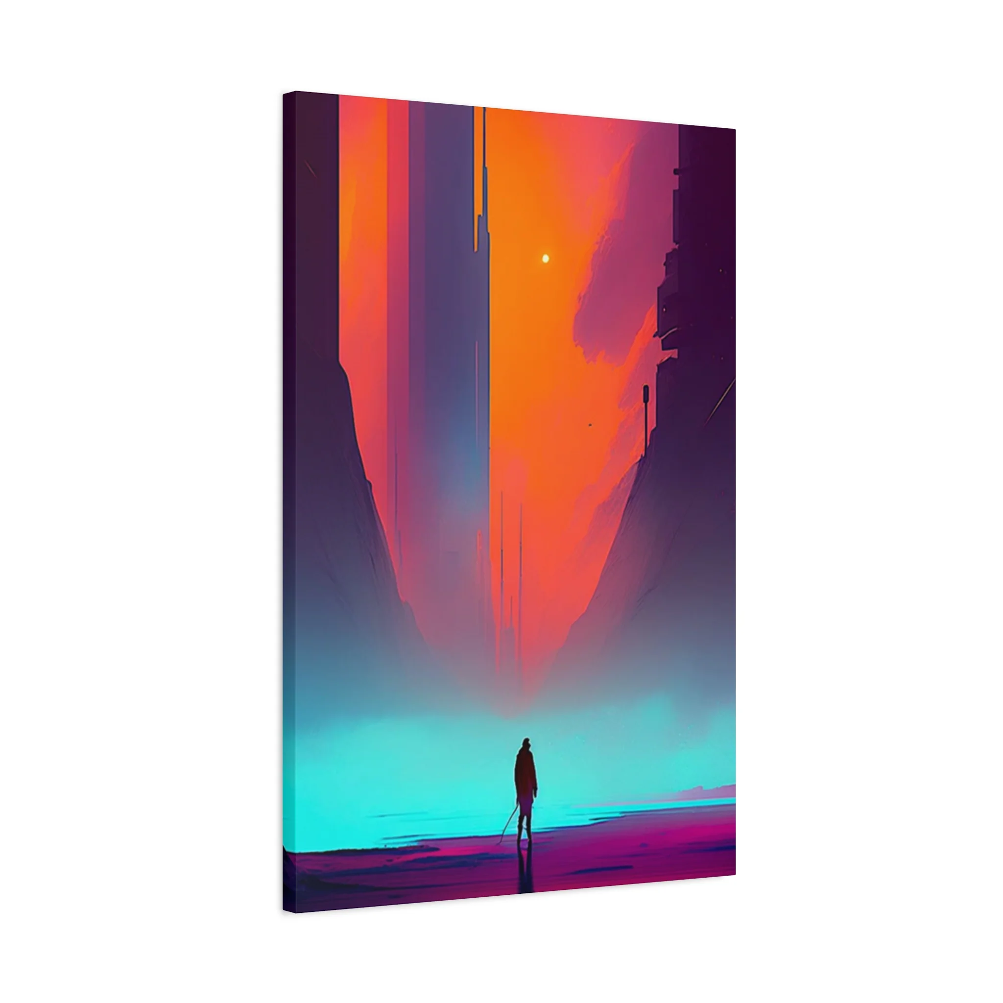Abstract Alone Jesus Spiritual Christianity Wall Art & Canvas Prints - Image 8