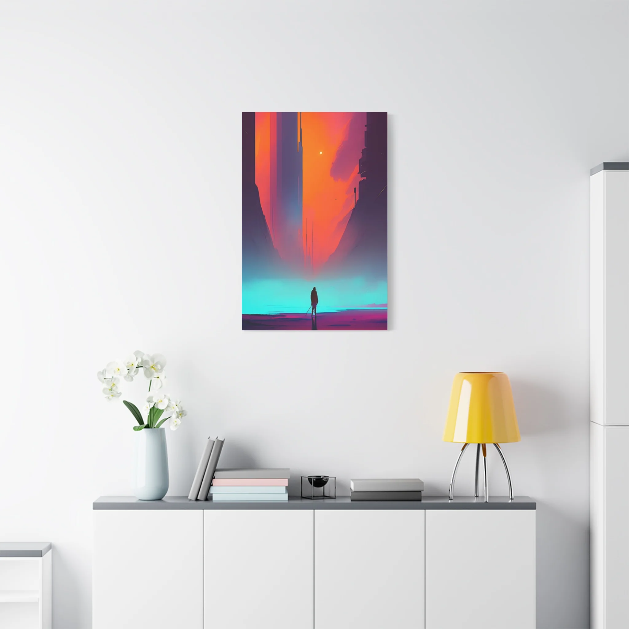 Abstract Alone Jesus Spiritual Christianity Wall Art & Canvas Prints - Image 9