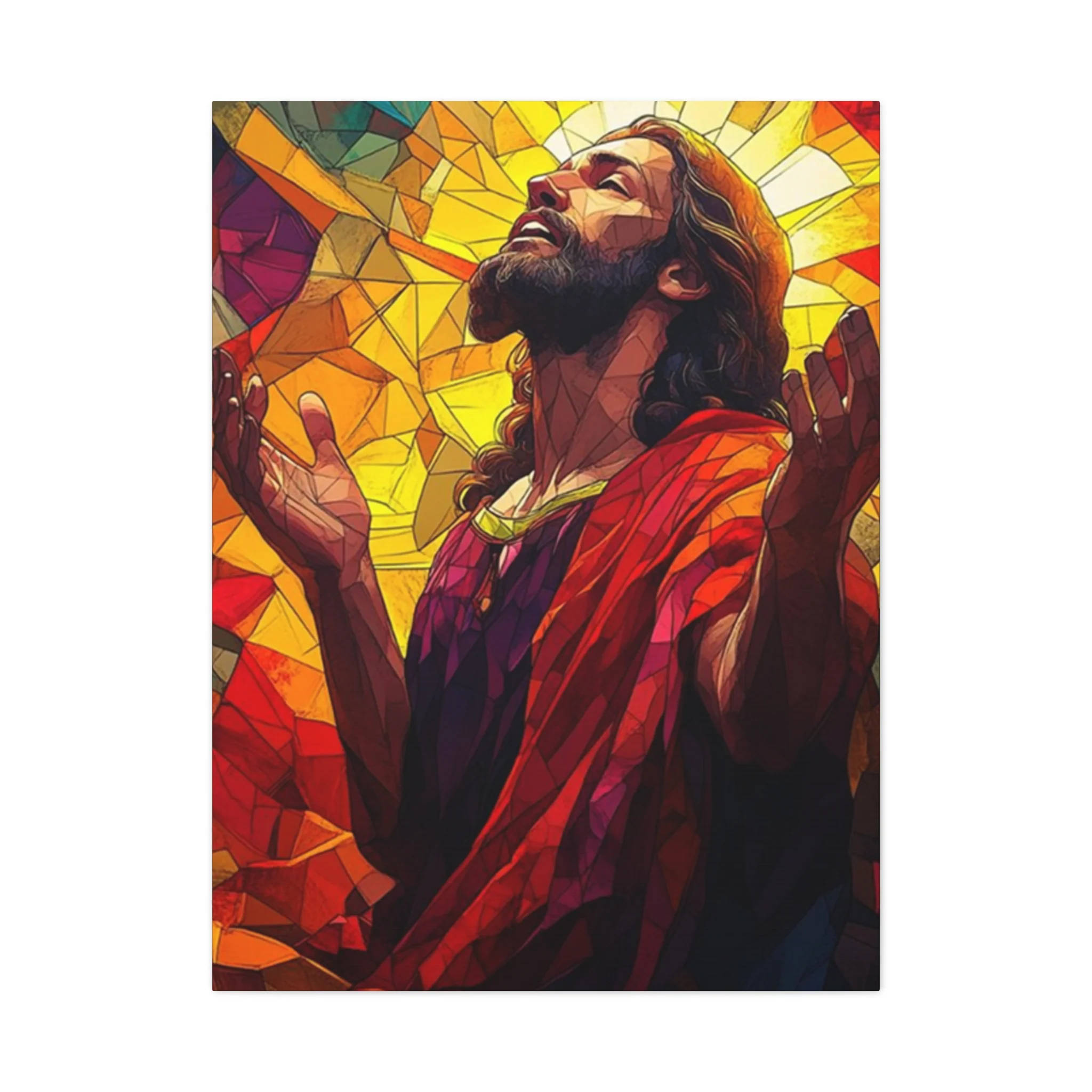 Abstract Jesus Spiritual Christianity Wall Art & Canvas Prints - Image 3