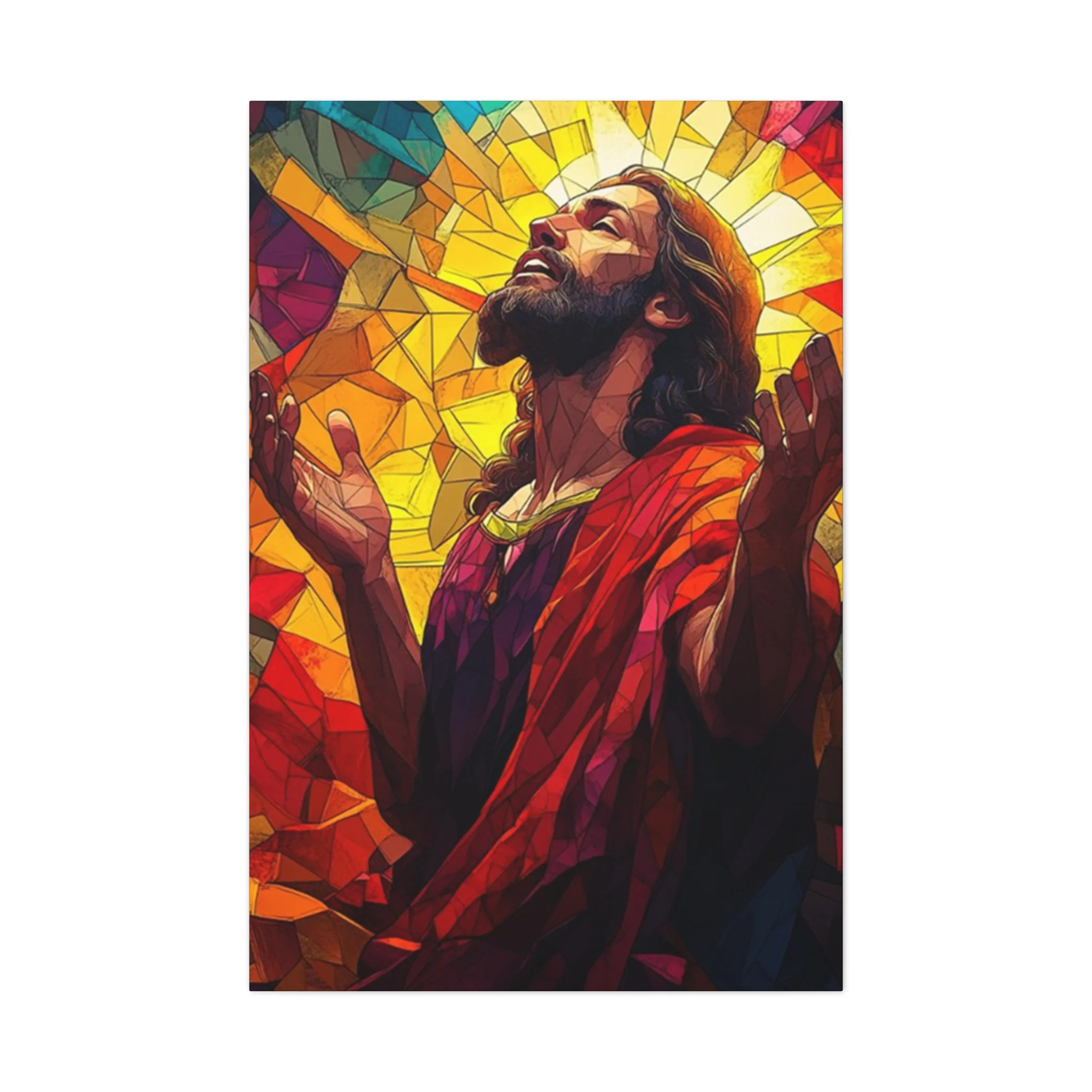Abstract Jesus Spiritual Christianity Wall Art & Canvas Prints - Image 4