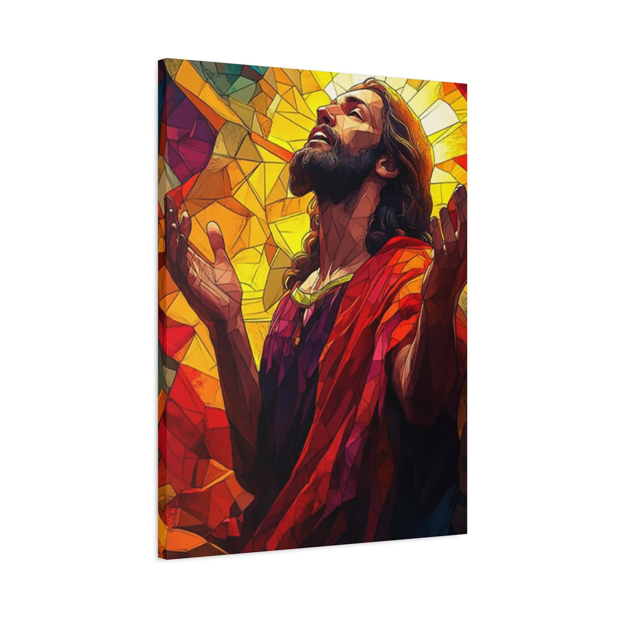 Abstract Jesus Spiritual Christianity Wall Art & Canvas Prints - Image 5