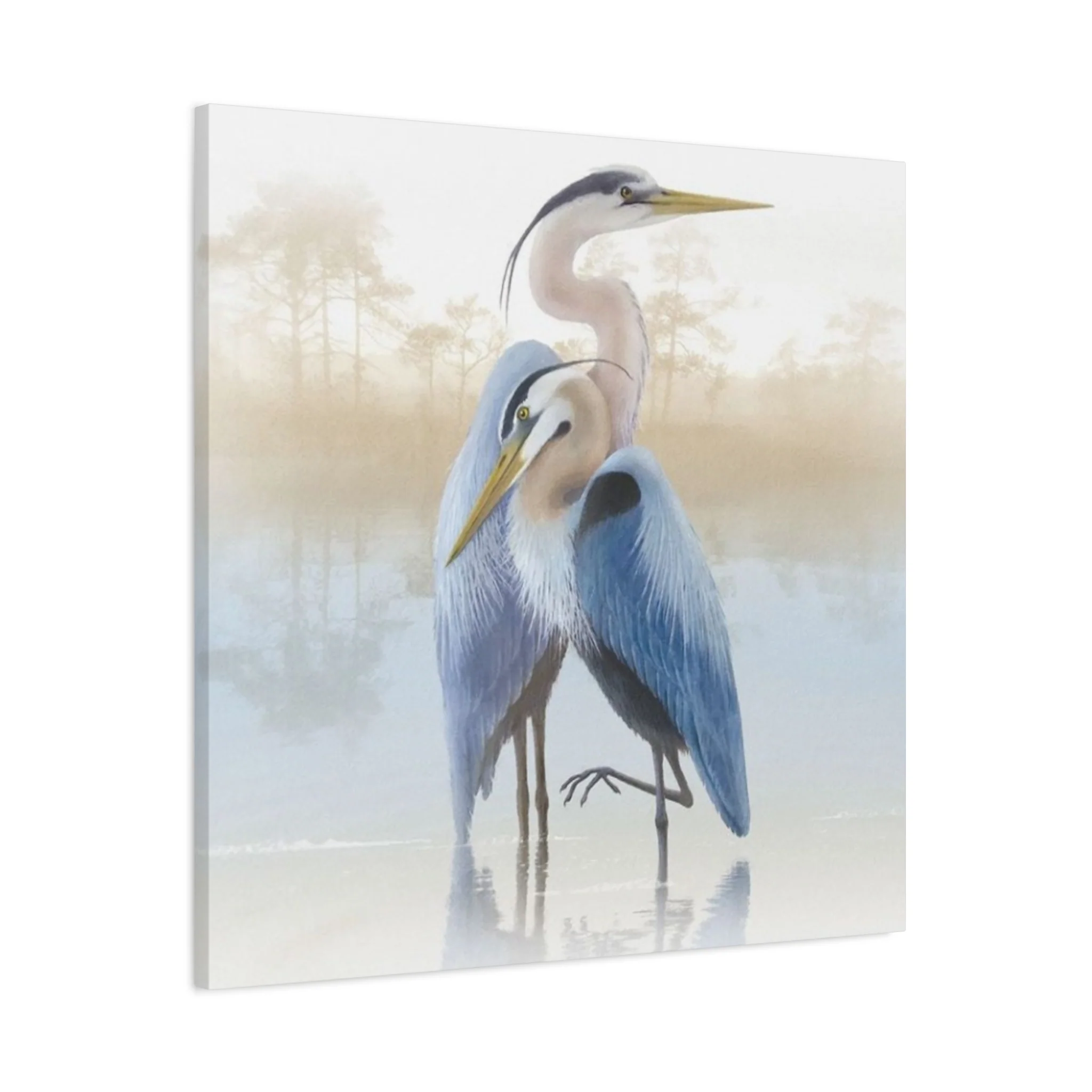 Beautiful Couple Herons Wall Art & Canvas Prints - Image 11