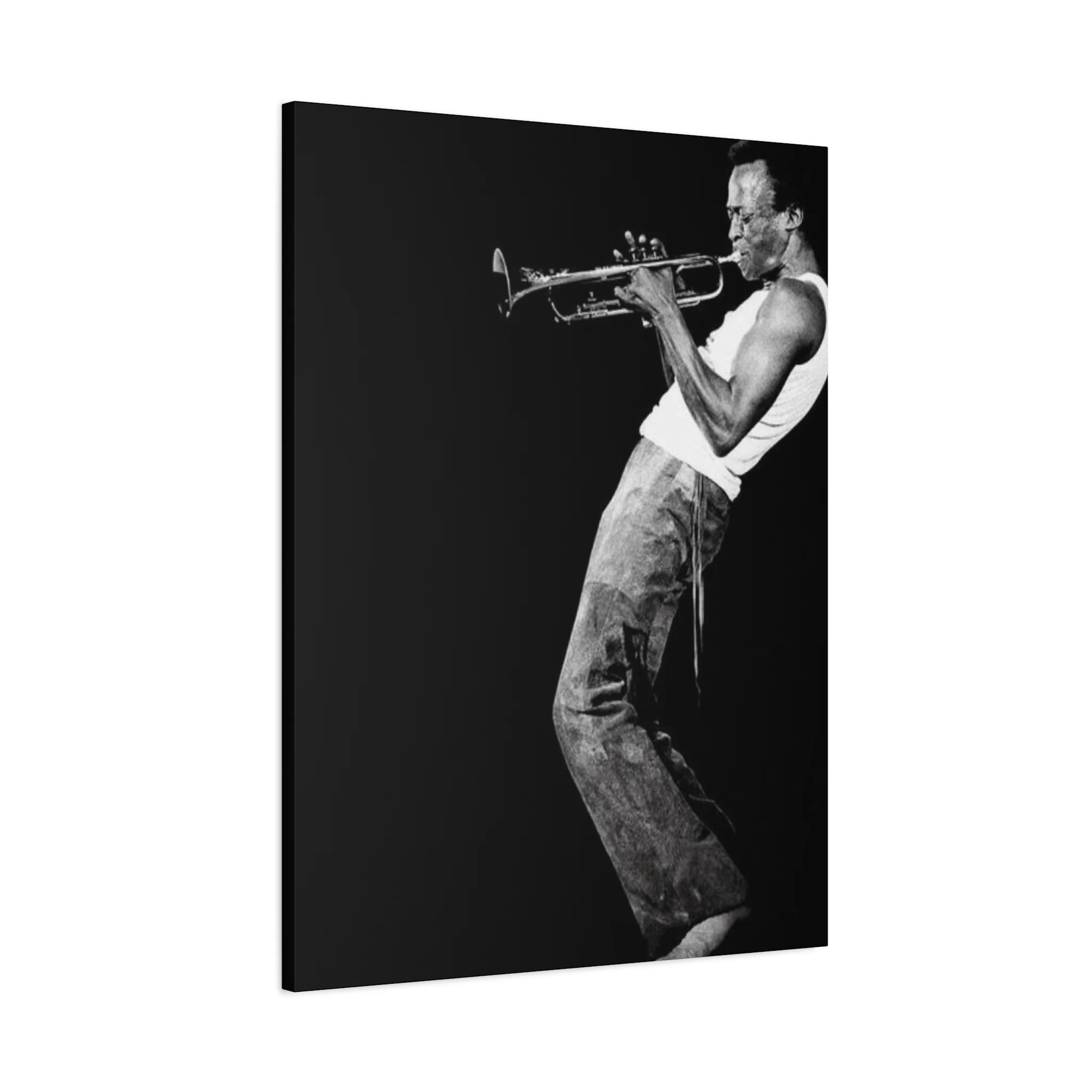 Black And White Jazz Instrument Artist Wall Art & Canvas Prints - Image 11