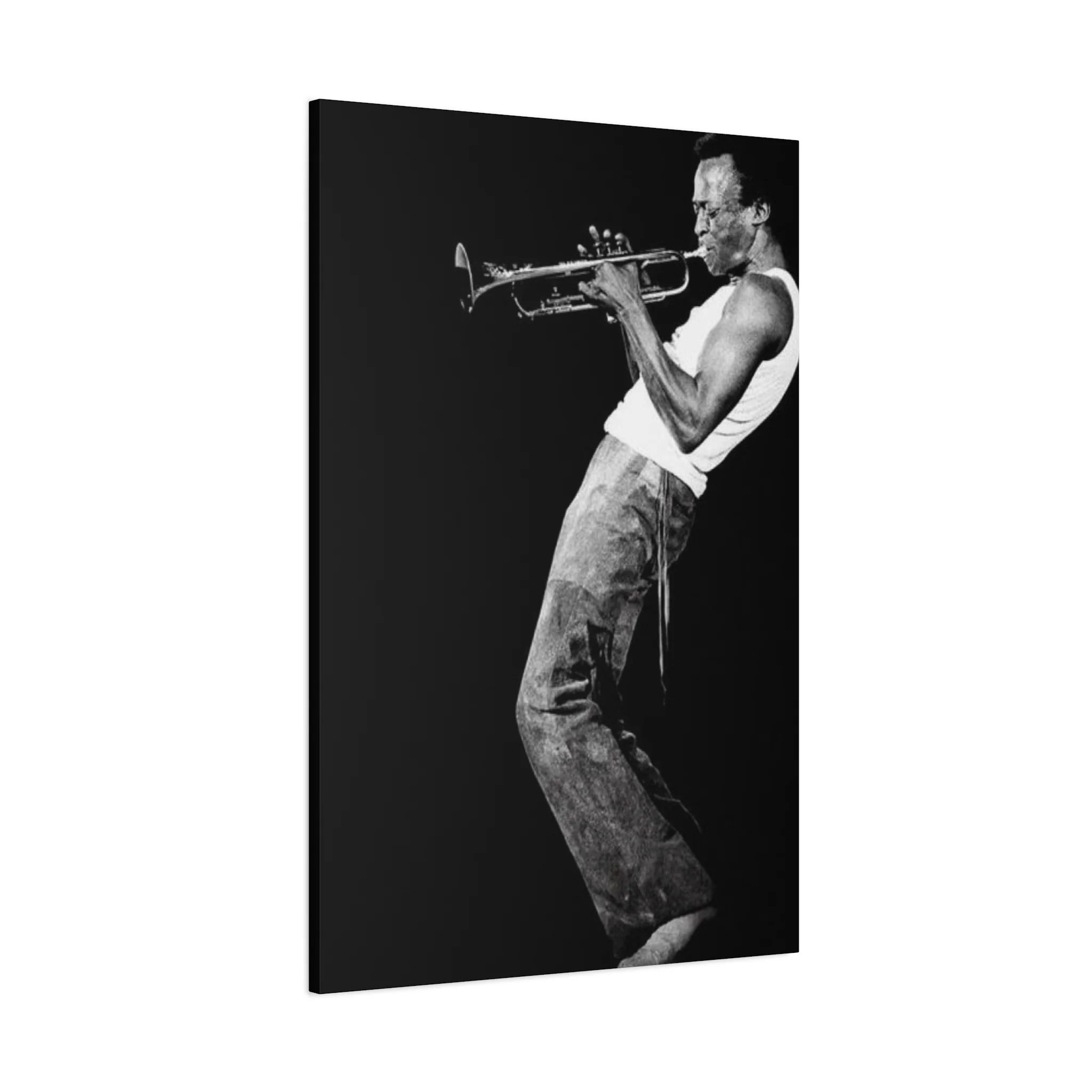 Black And White Jazz Instrument Artist Wall Art & Canvas Prints - Image 14
