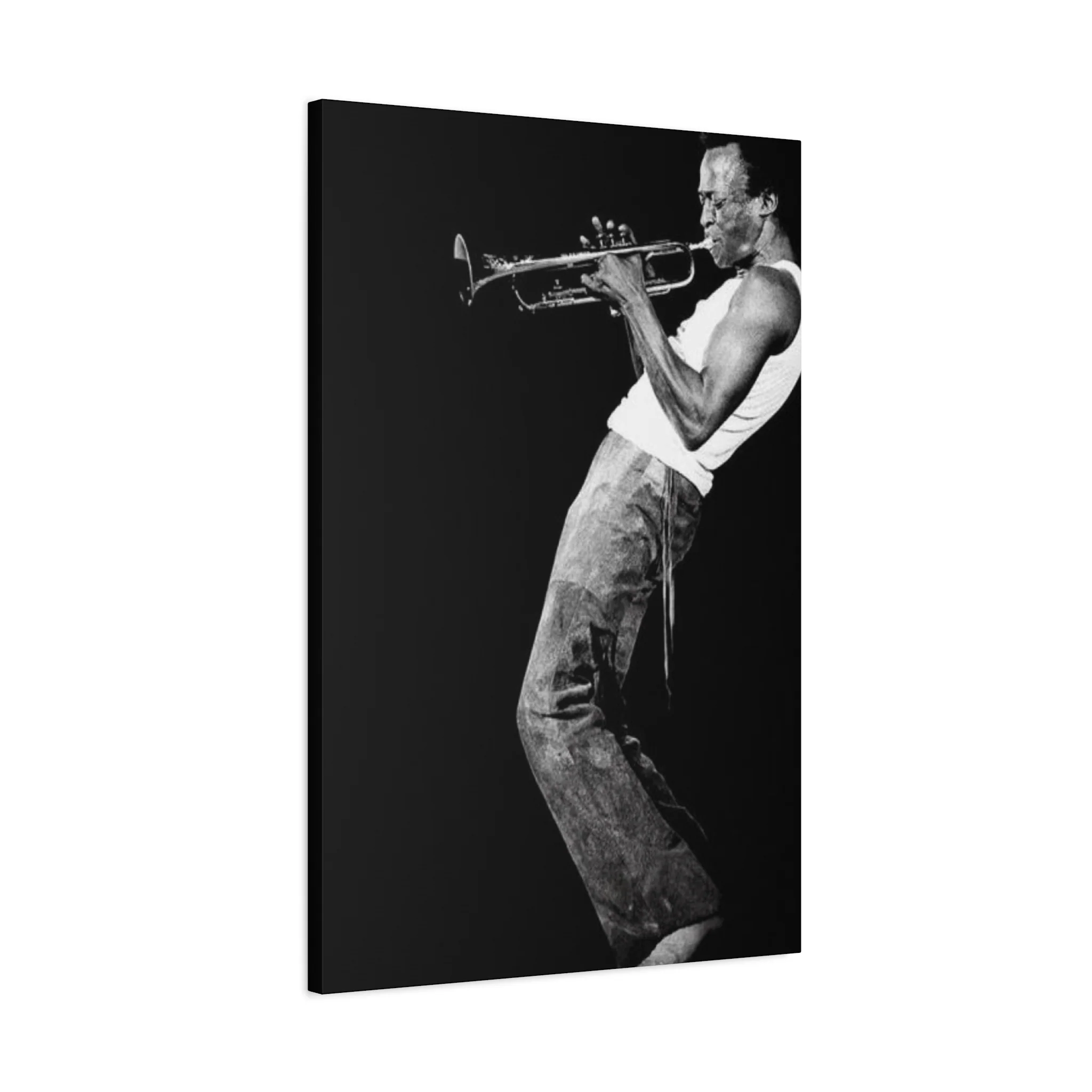 Black And White Jazz Instrument Artist Wall Art & Canvas Prints - Image 8
