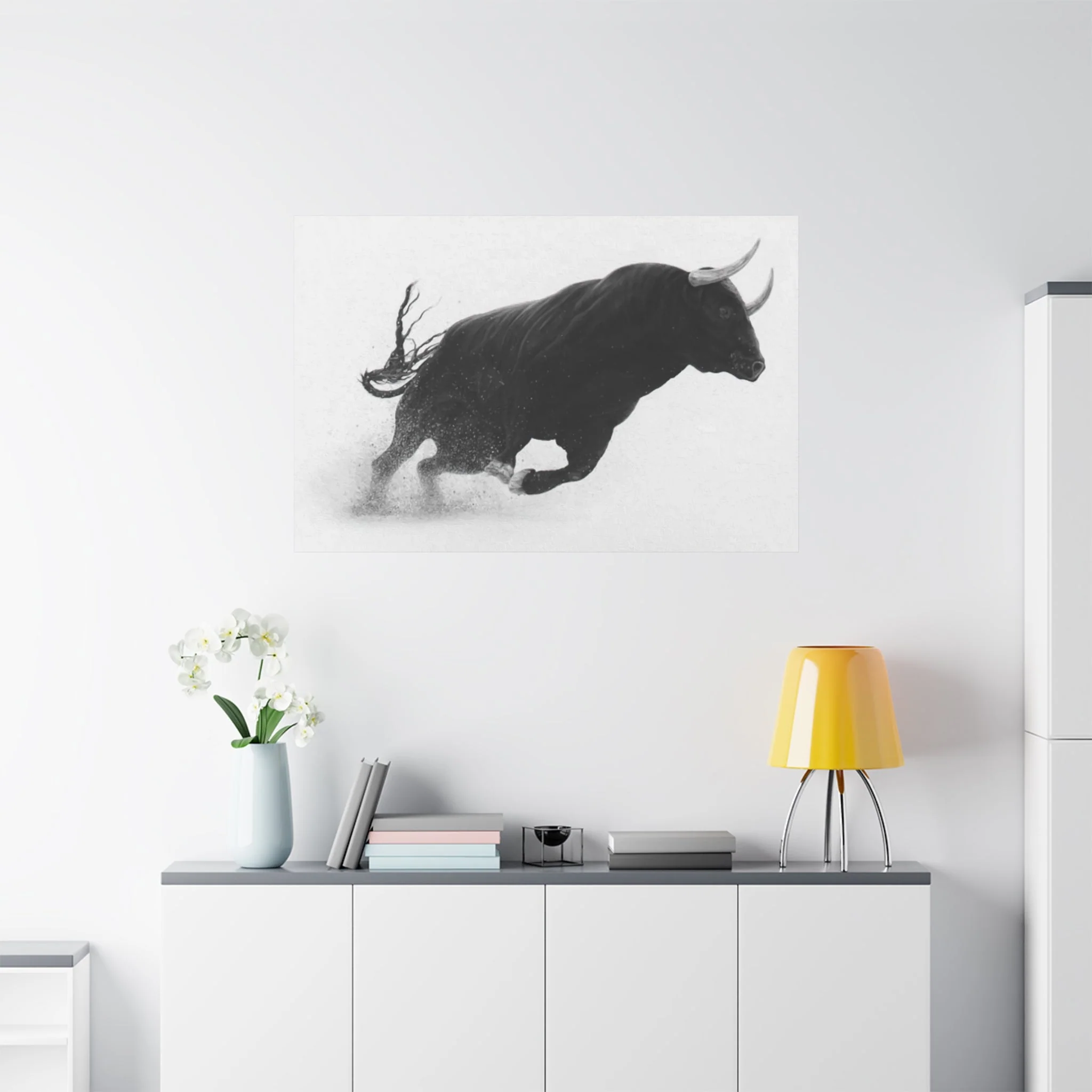 Black Bull Wall Art & Canvas Prints - Image 11