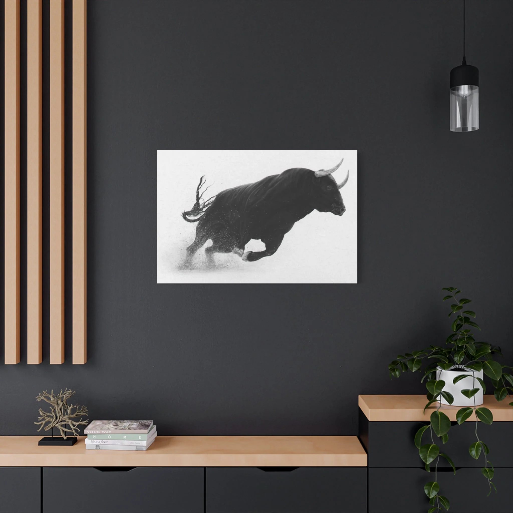 Black Bull Wall Art & Canvas Prints - Image 9
