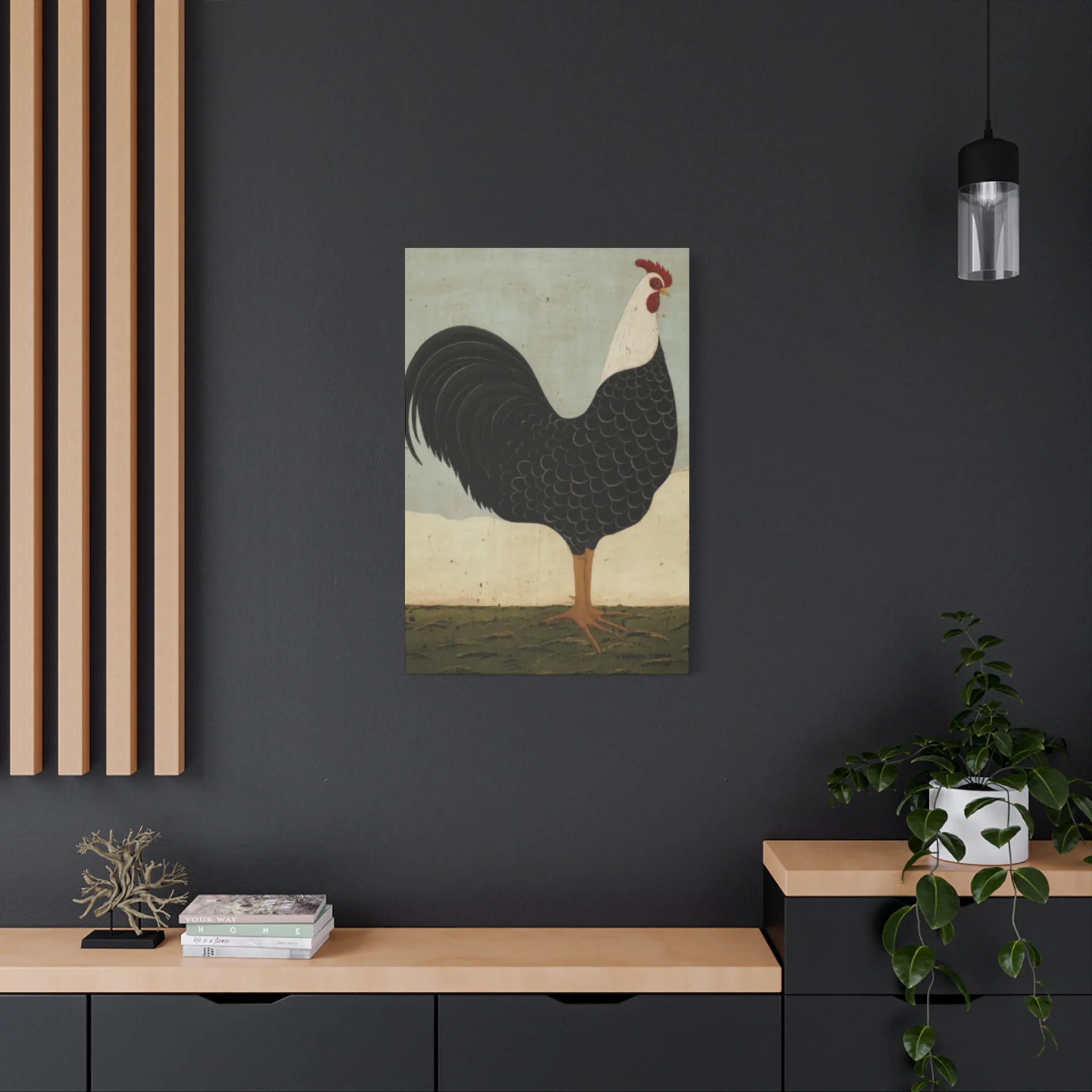 Black Chicken Kimble Warren Wall Art & Canvas Prints - Image 10