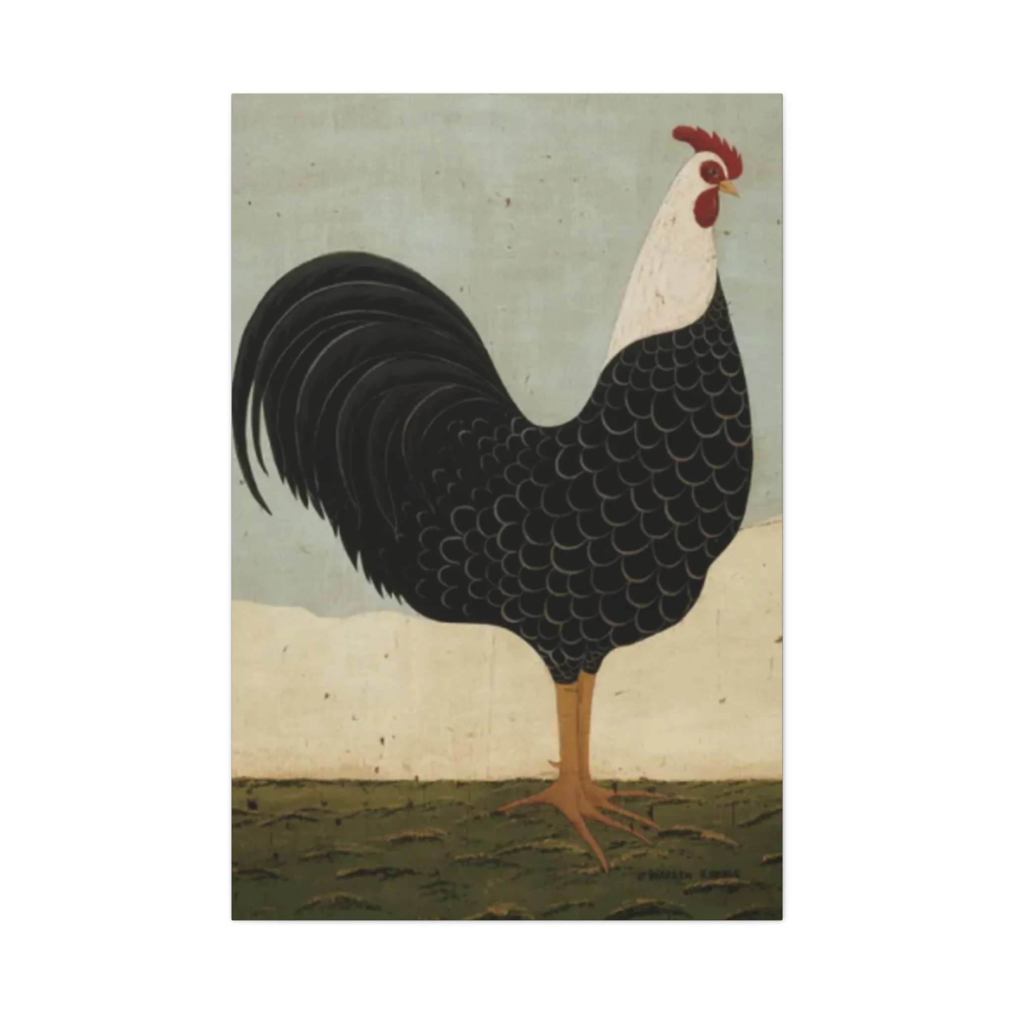 Black Chicken Kimble Warren Wall Art & Canvas Prints - Image 4