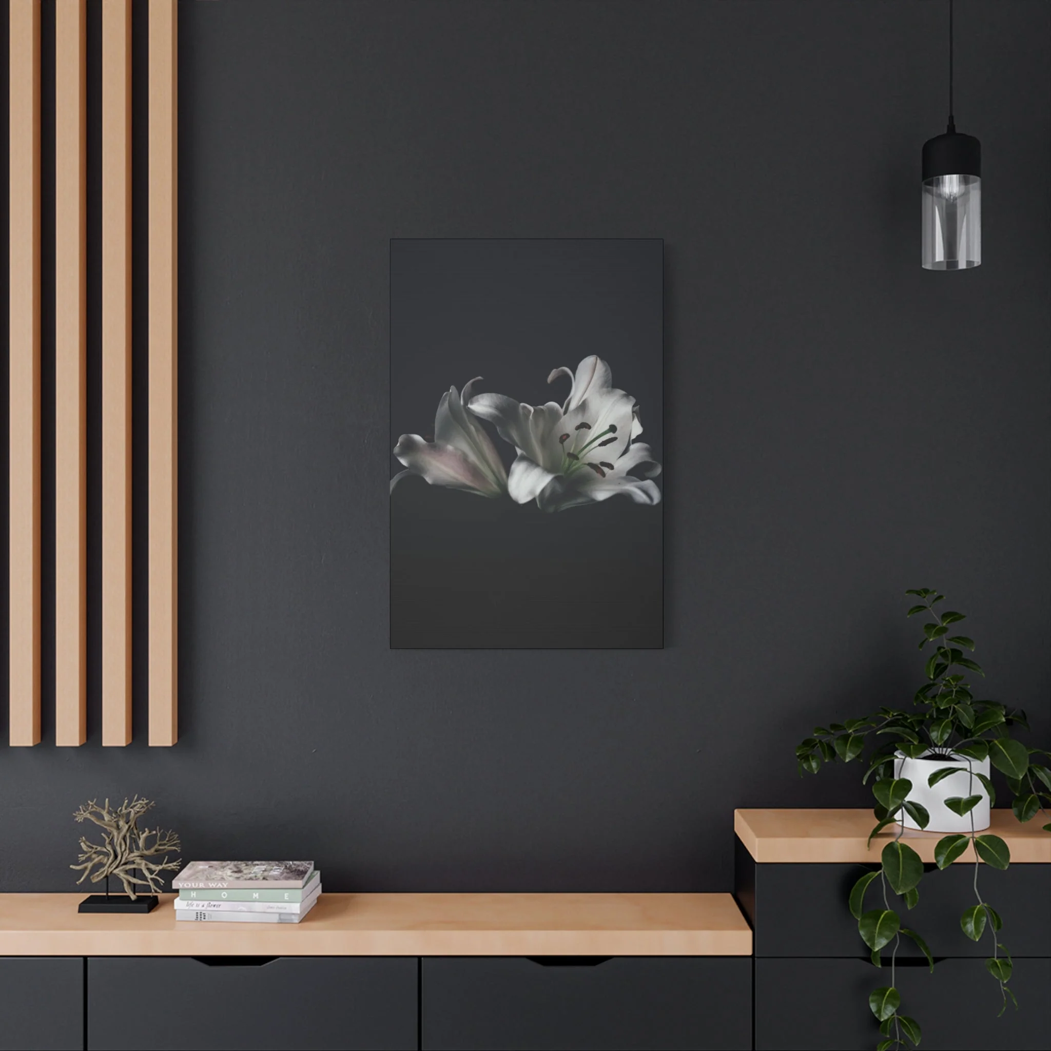 Black Flower Wall Art & Canvas Prints - Image 12