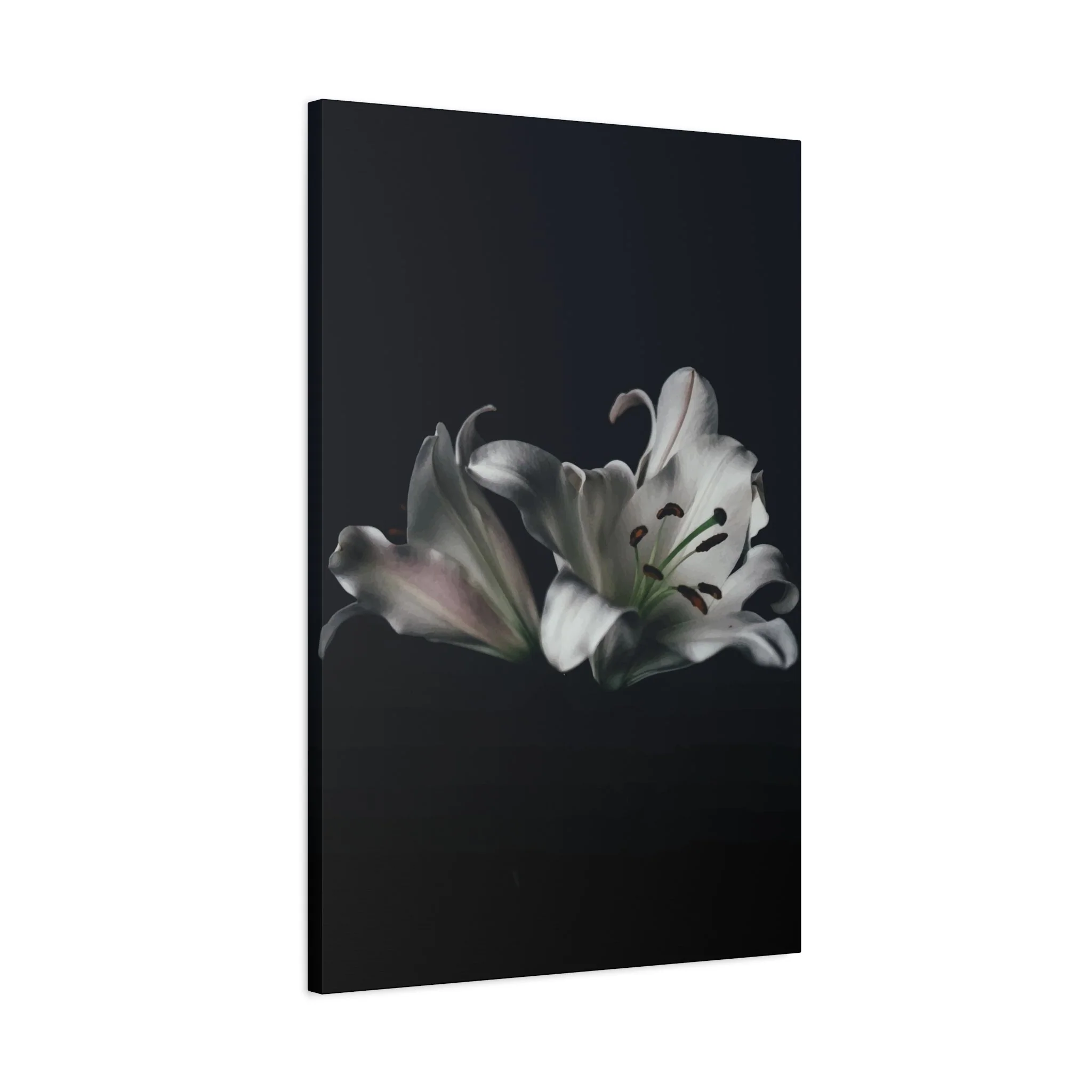 Black Flower Wall Art & Canvas Prints - Image 3