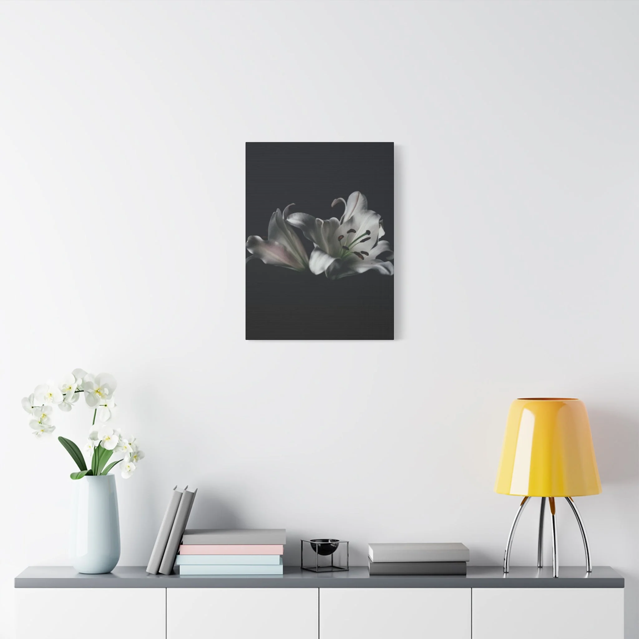 Black Flower Wall Art & Canvas Prints - Image 8