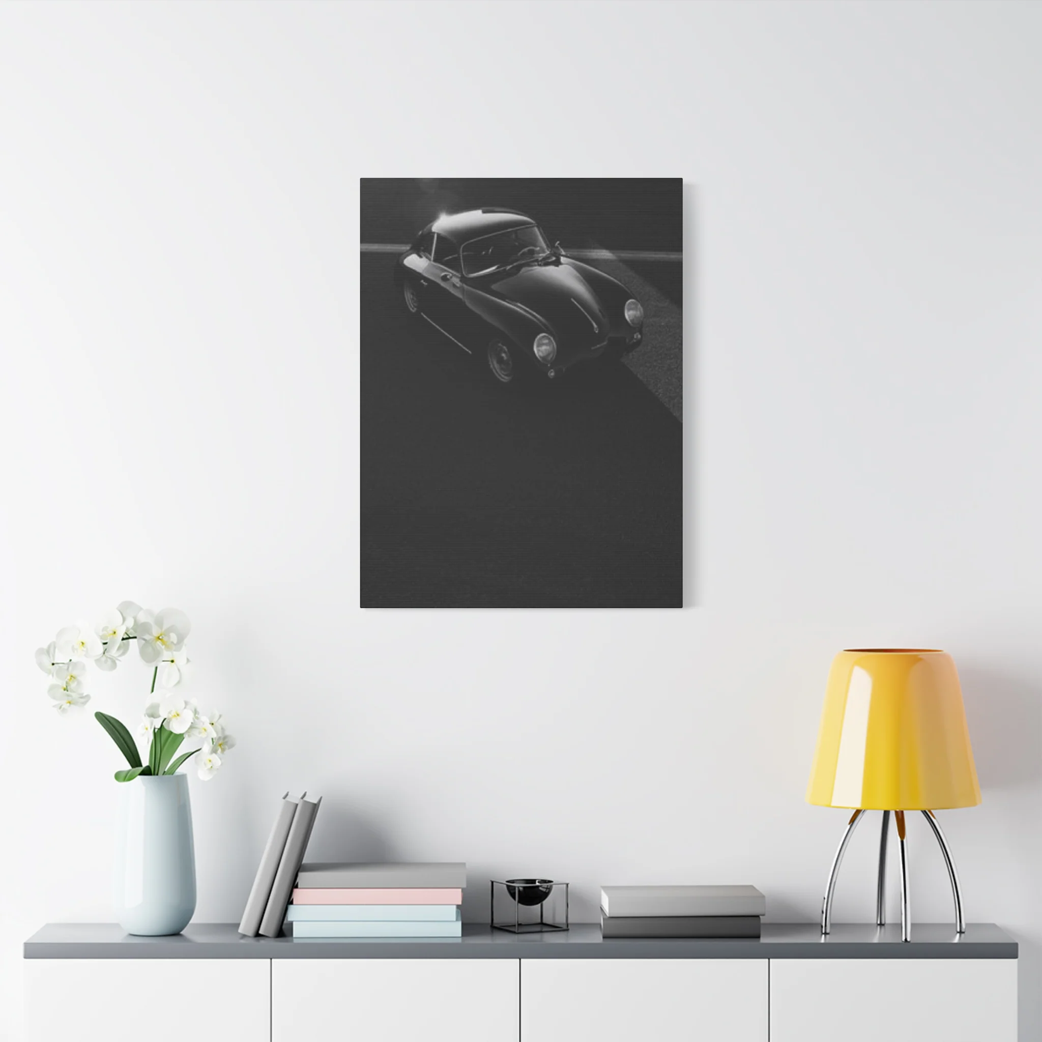 Black Vintage Car Man Cave Wall Art & Canvas Prints - Image 6