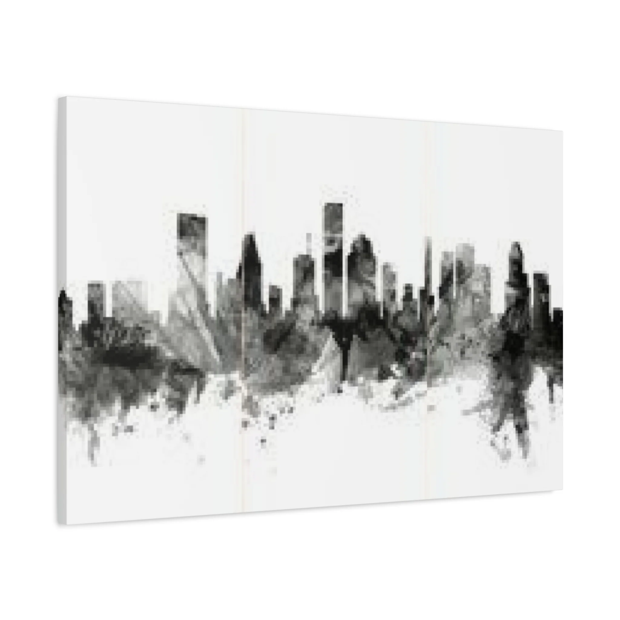 Black & White Houston Skylines Wall Art & Canvas Prints - Image 11