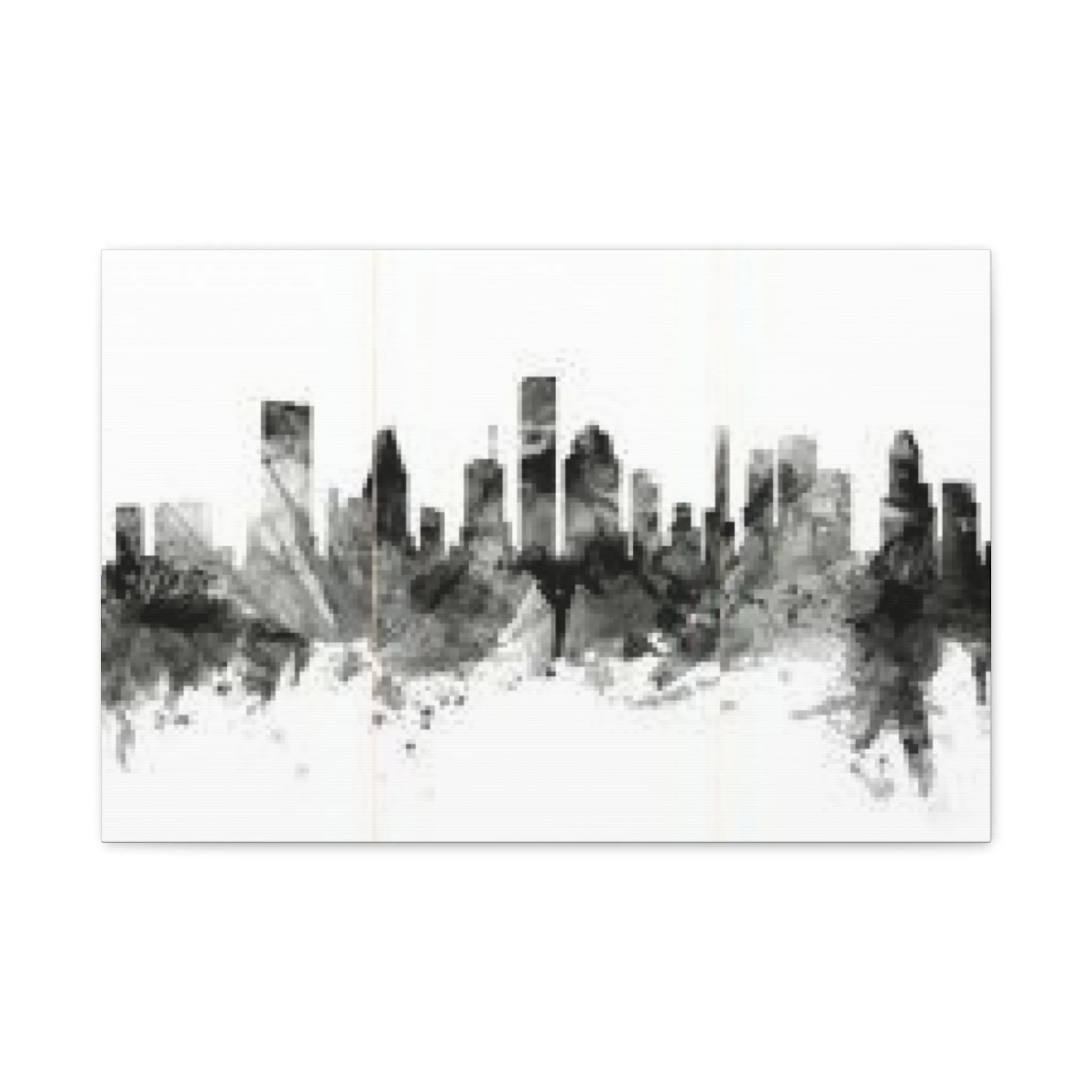 Black & White Houston Skylines Wall Art & Canvas Prints - Image 5