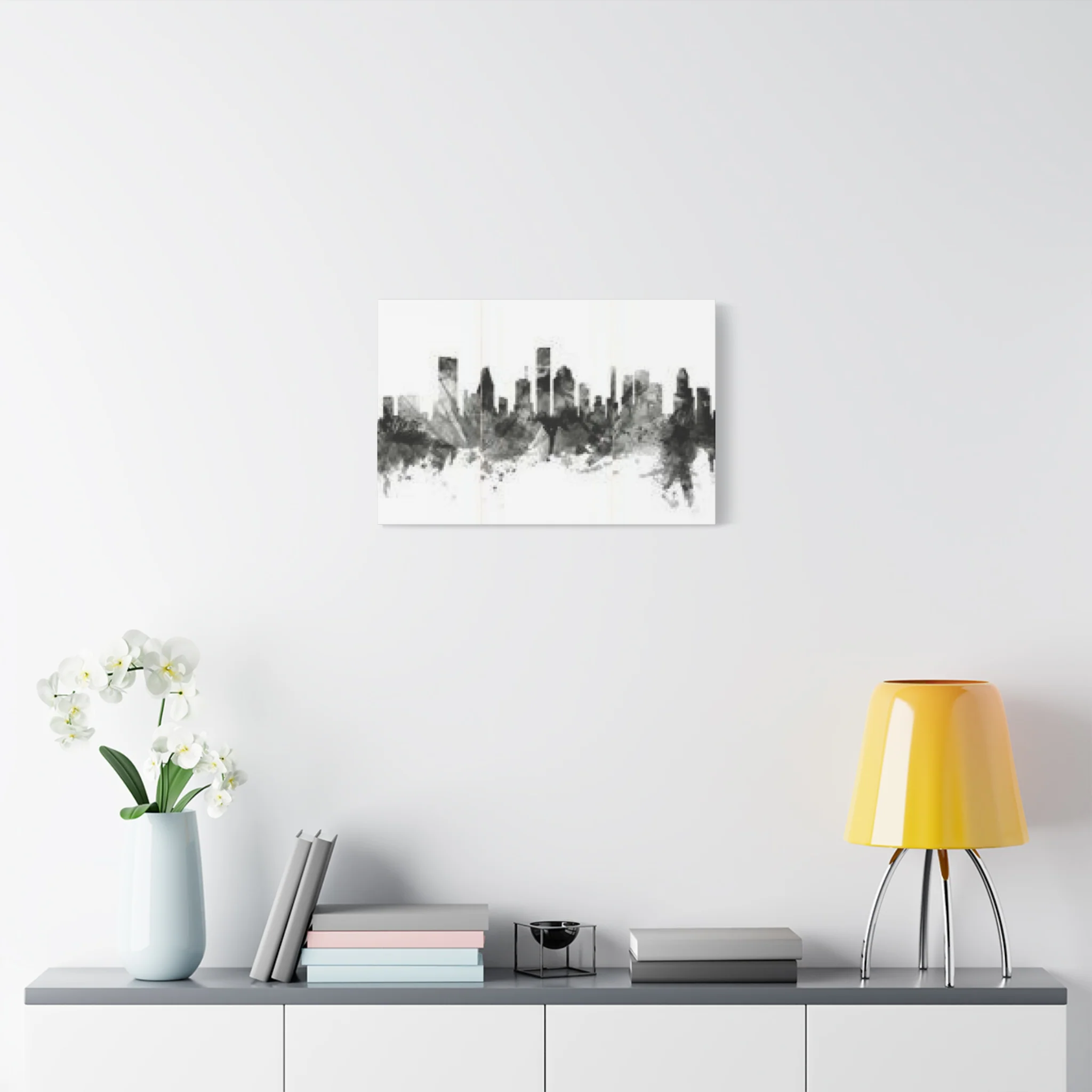 Black & White Houston Skylines Wall Art & Canvas Prints - Image 6
