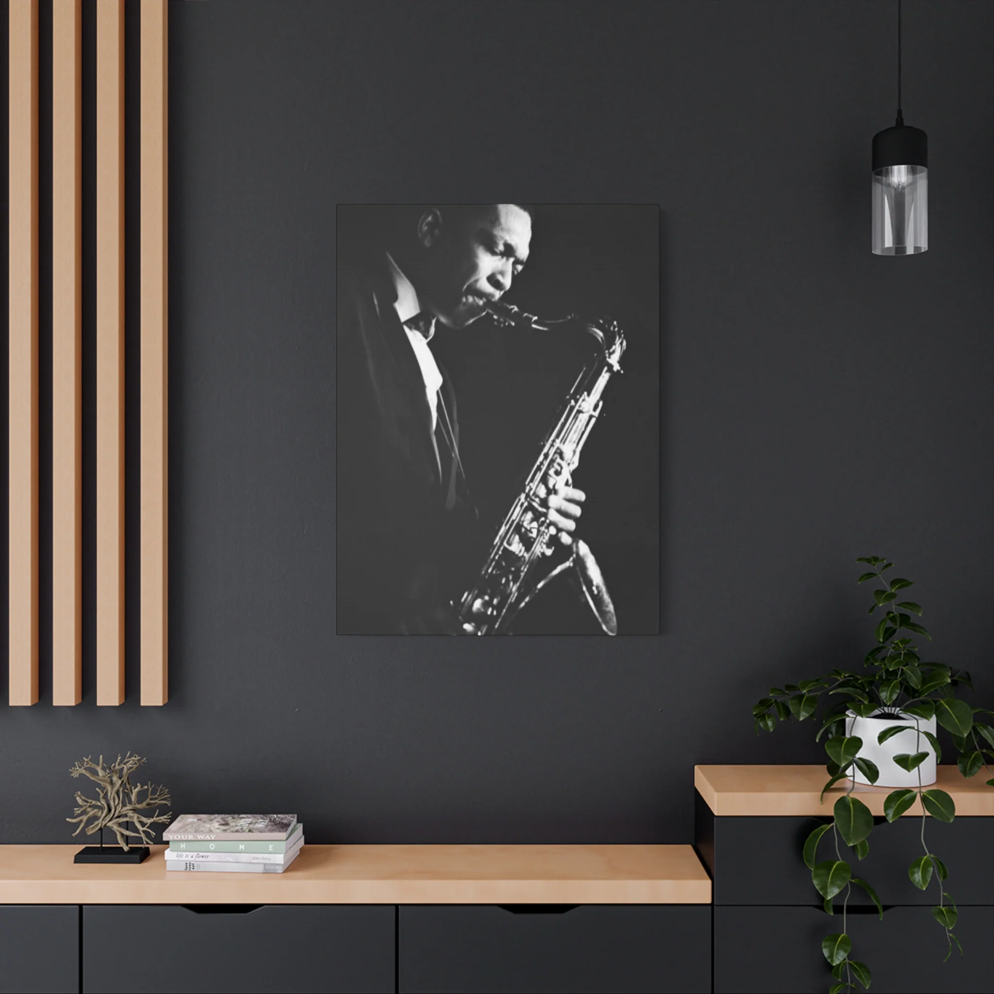 Black & White Jazz Music Artist Wall Art & Canvas Prints - Image 13