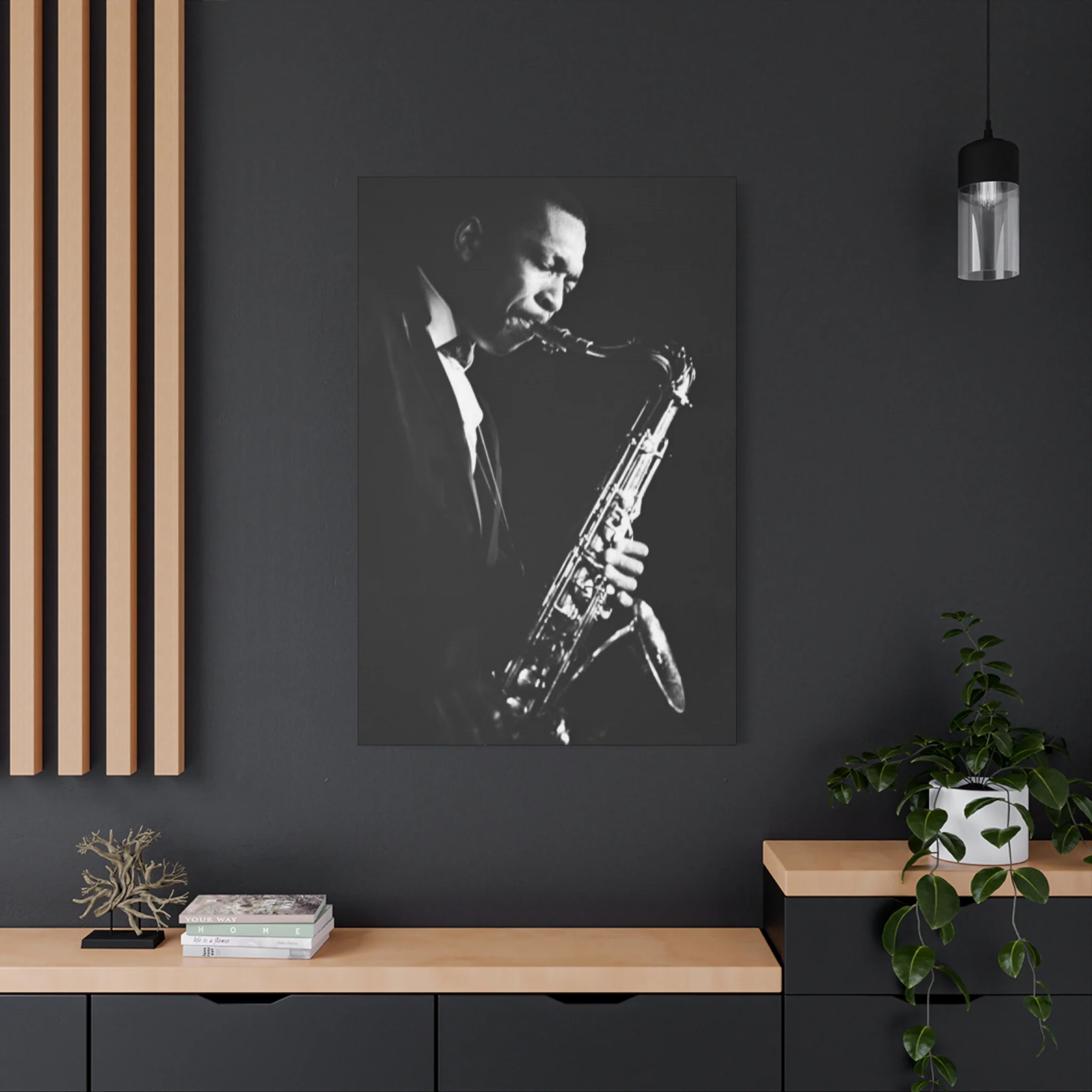Black & White Jazz Music Artist Wall Art & Canvas Prints - Image 16
