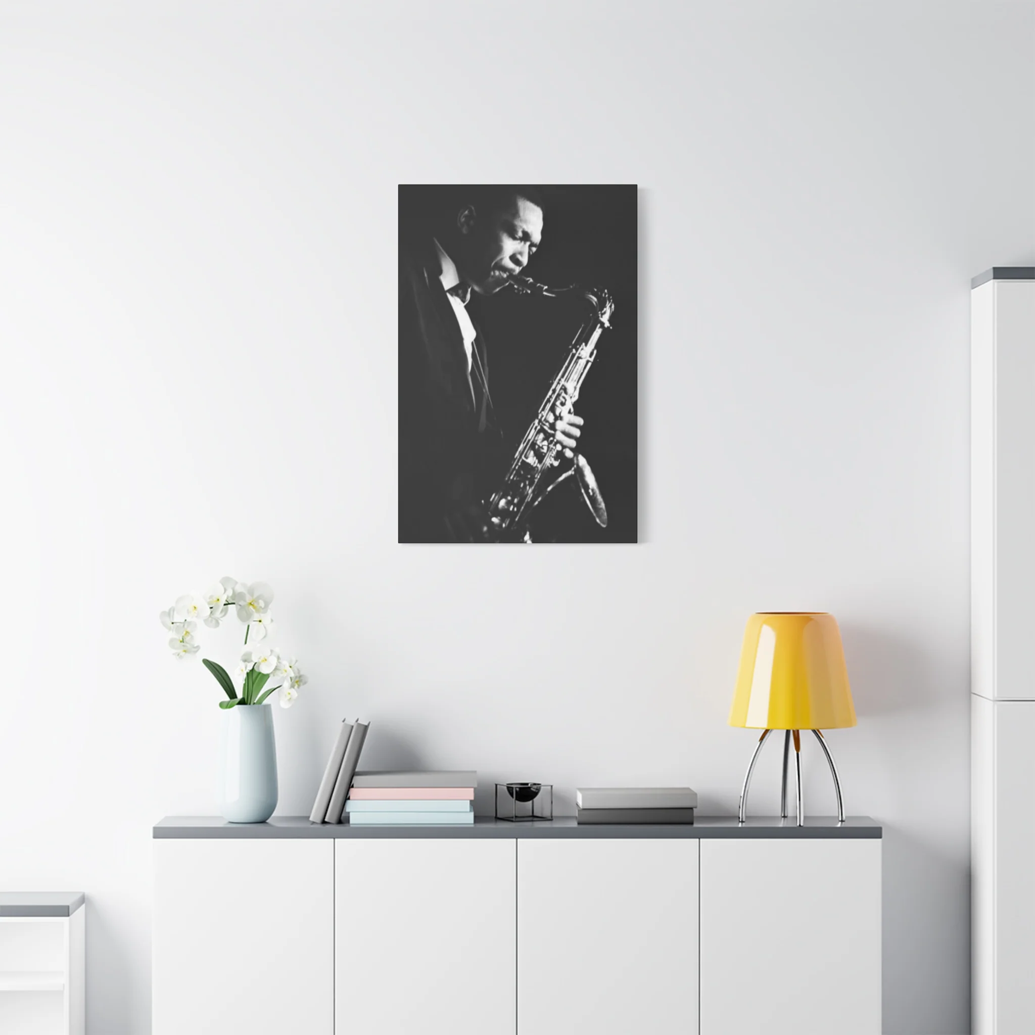 Black & White Jazz Music Artist Wall Art & Canvas Prints - Image 9