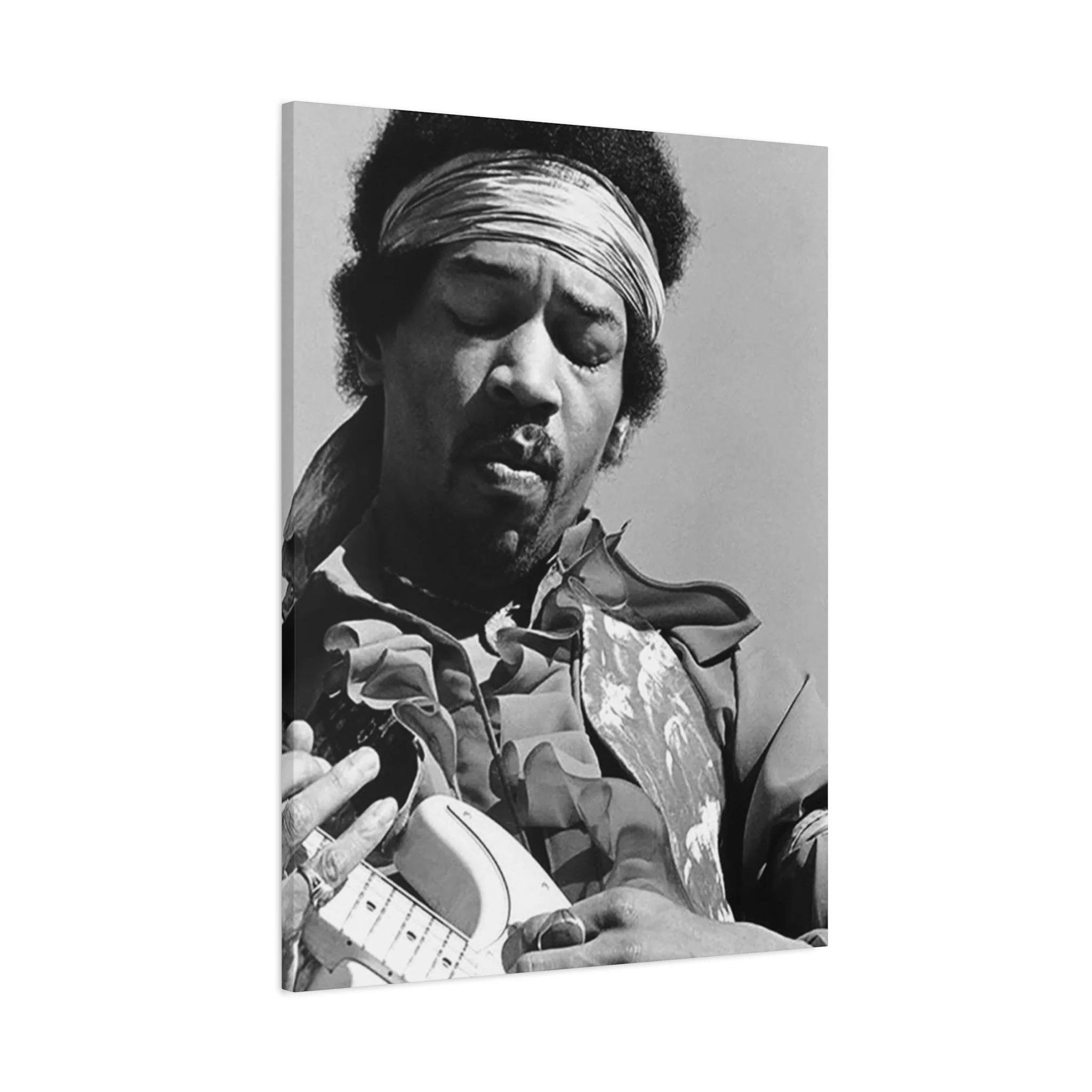Black & White Jimi Hendrix Poster Wall Art & Canvas Prints - Image 11