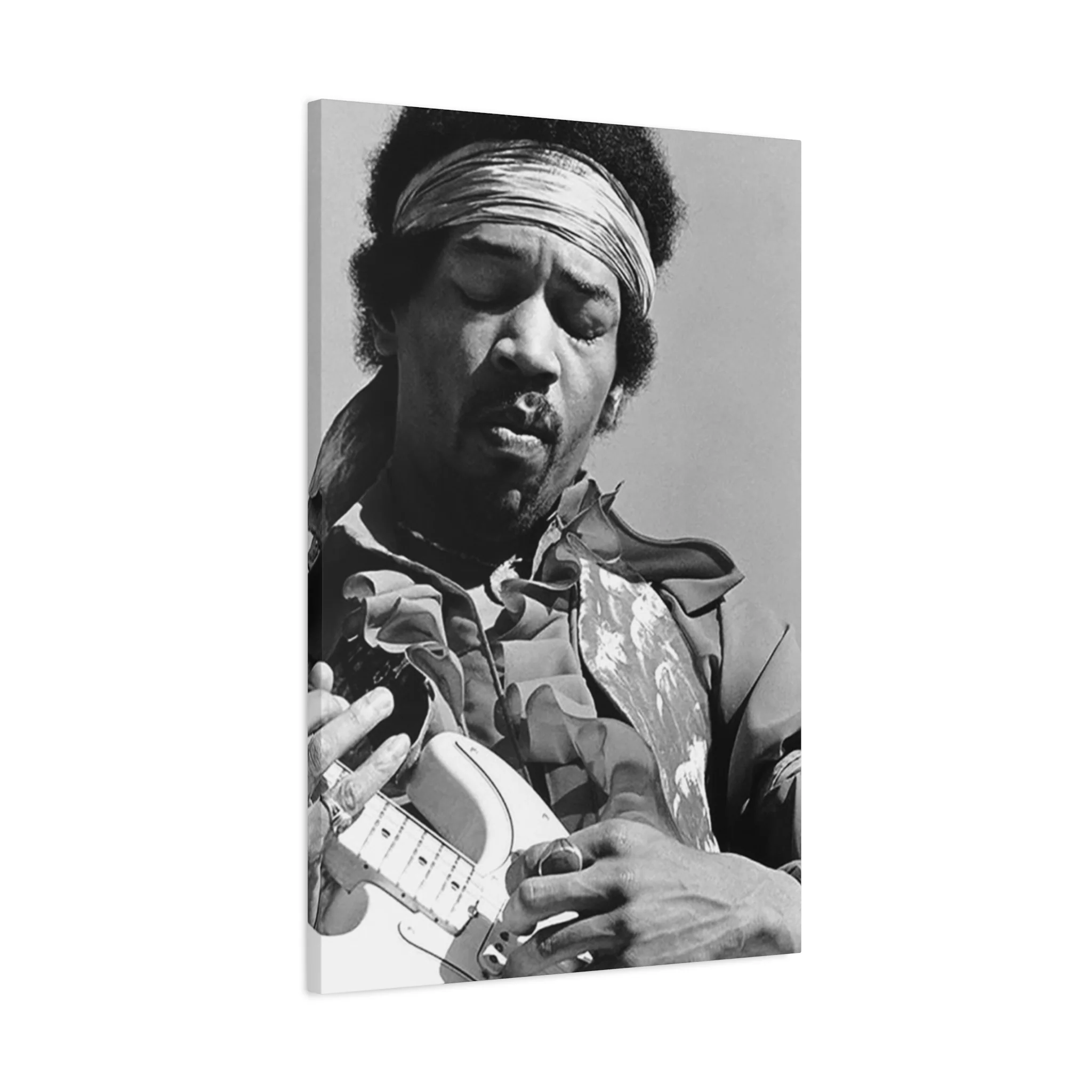 Black & White Jimi Hendrix Poster Wall Art & Canvas Prints - Image 8