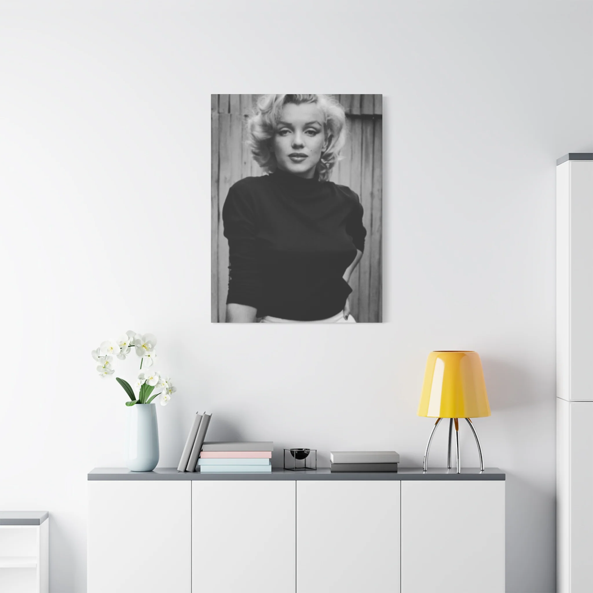 Black & White Marilyn Monroe Beautiful Poster Wall Art & Canvas Prints - Image 12