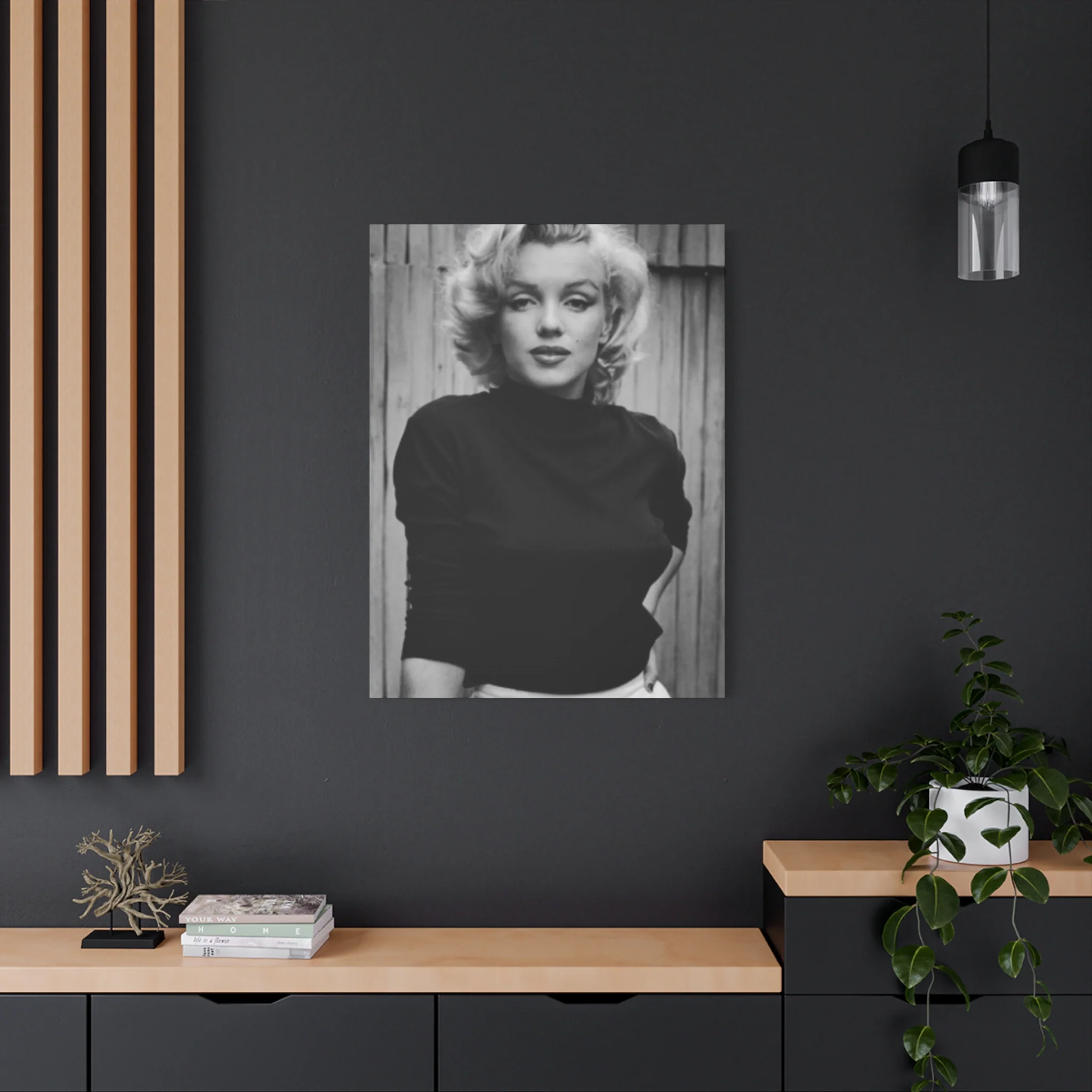 Black & White Marilyn Monroe Beautiful Poster Wall Art & Canvas Prints - Image 13