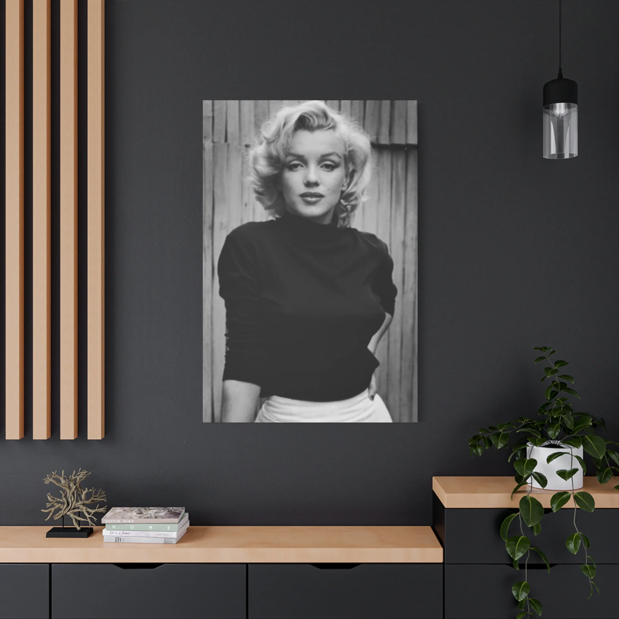Black & White Marilyn Monroe Beautiful Poster Wall Art & Canvas Prints - Image 16