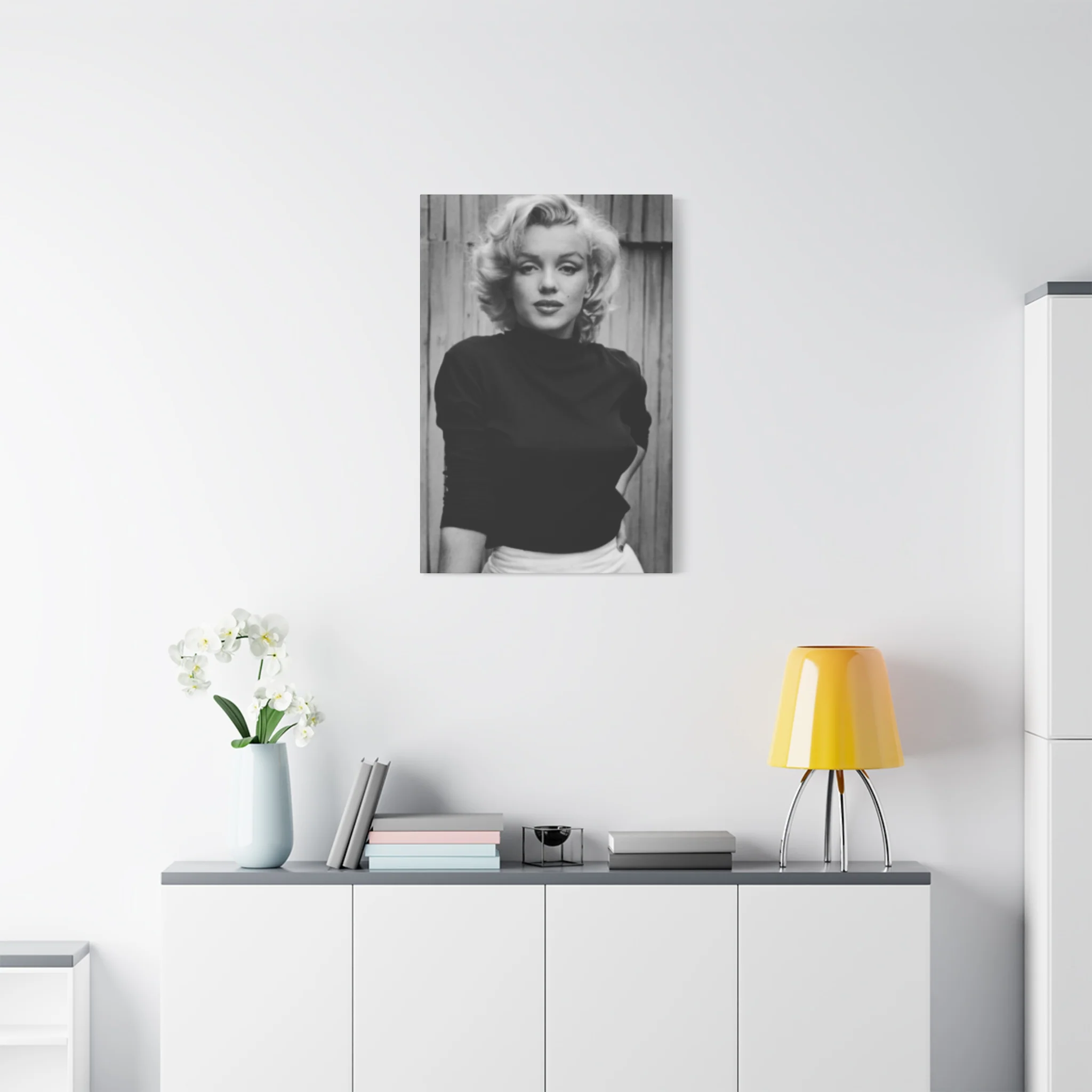 Black & White Marilyn Monroe Beautiful Poster Wall Art & Canvas Prints - Image 9