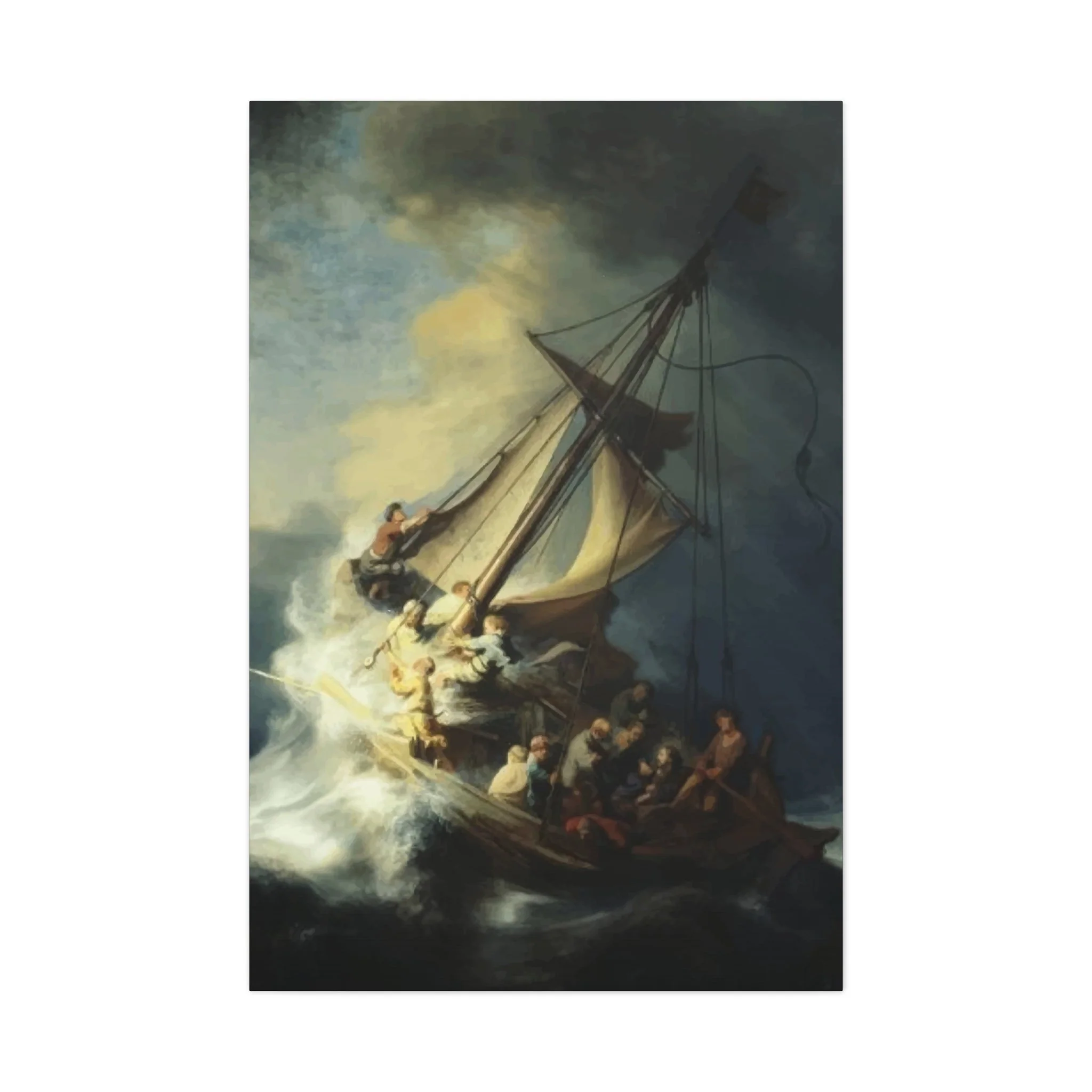 Boat in Storm Wall Art & Canvas Prints - Image 3