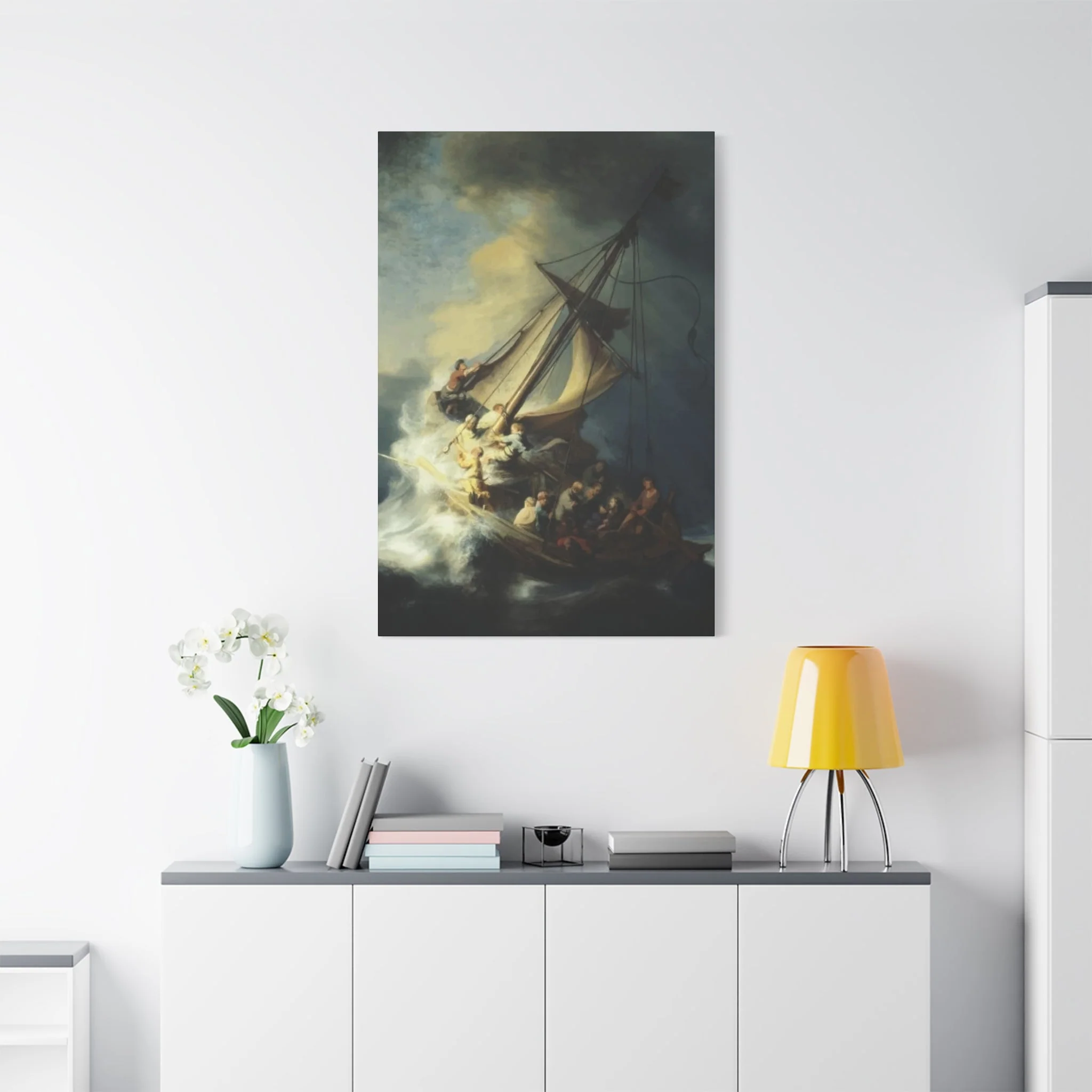 Boat in Storm Wall Art & Canvas Prints - Image 4