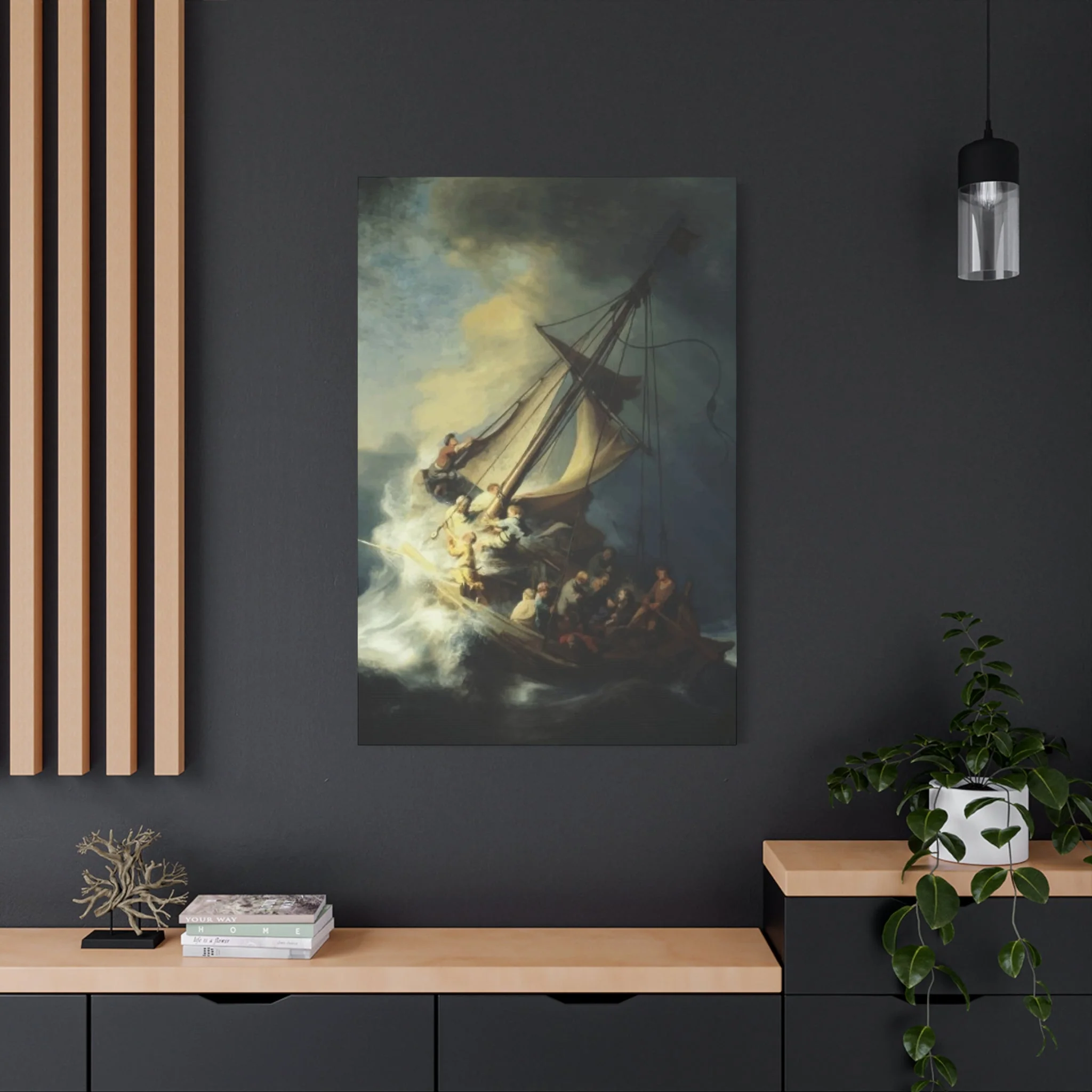 Boat in Storm Wall Art & Canvas Prints - Image 5