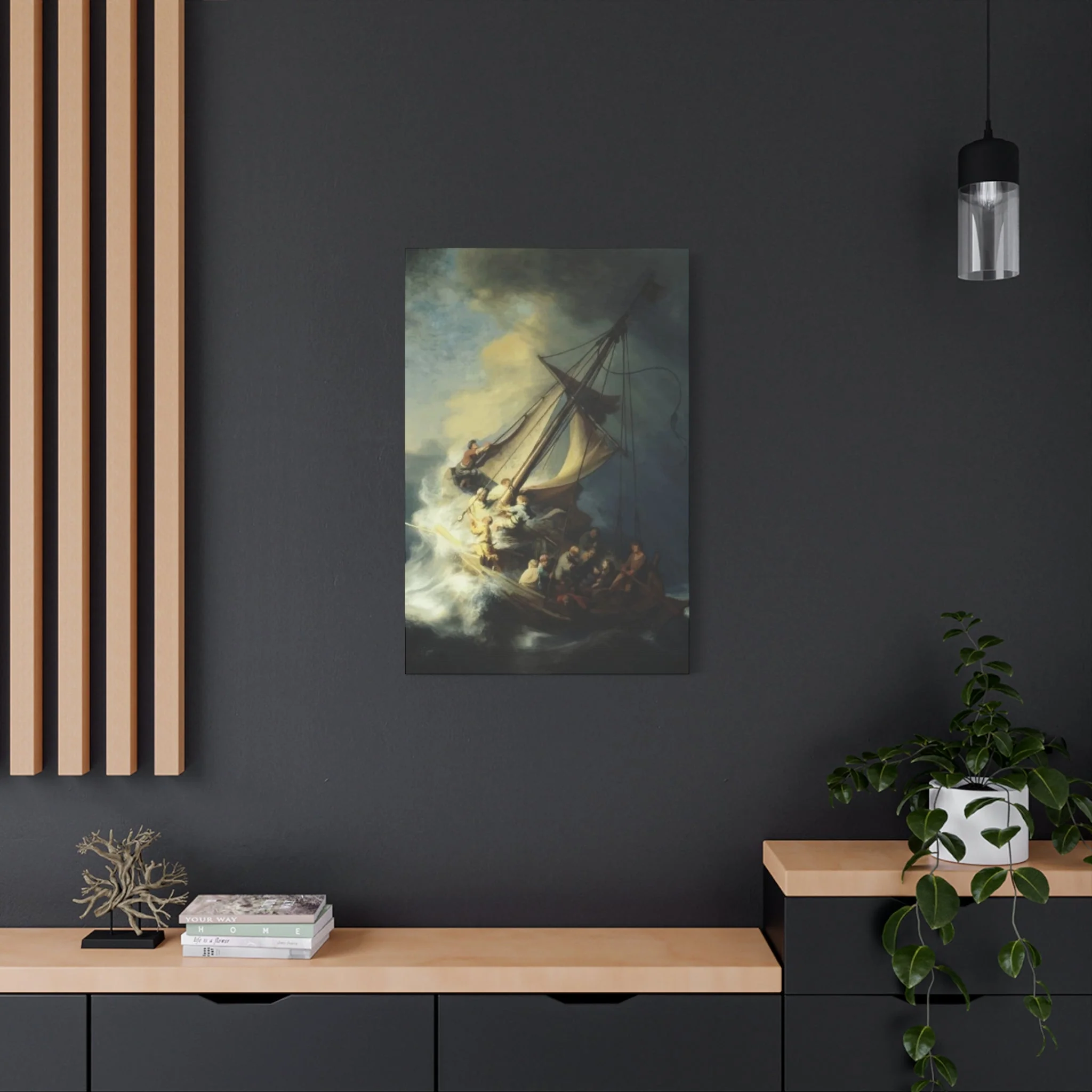 Boat in Storm Wall Art & Canvas Prints - Image 8