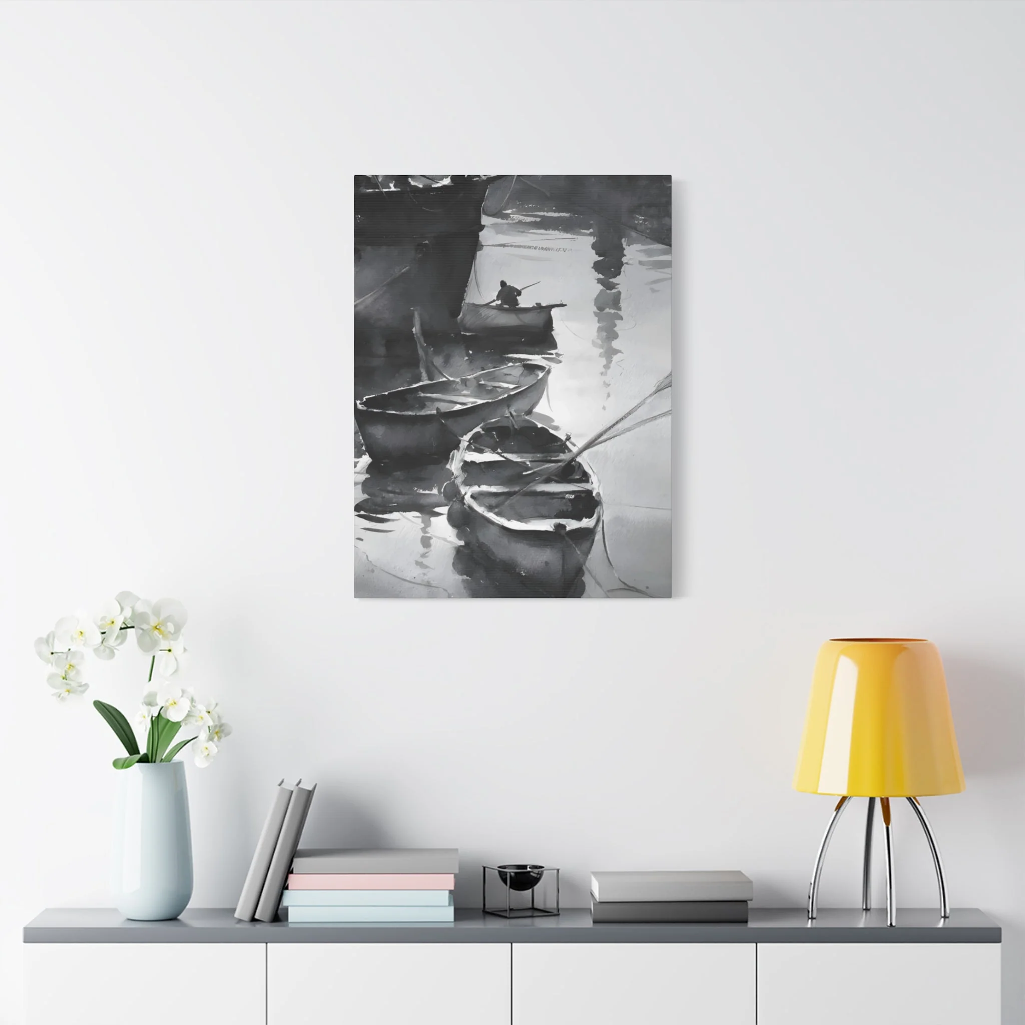 Boat Oil Painting Wall Art & Canvas Prints - Image 6