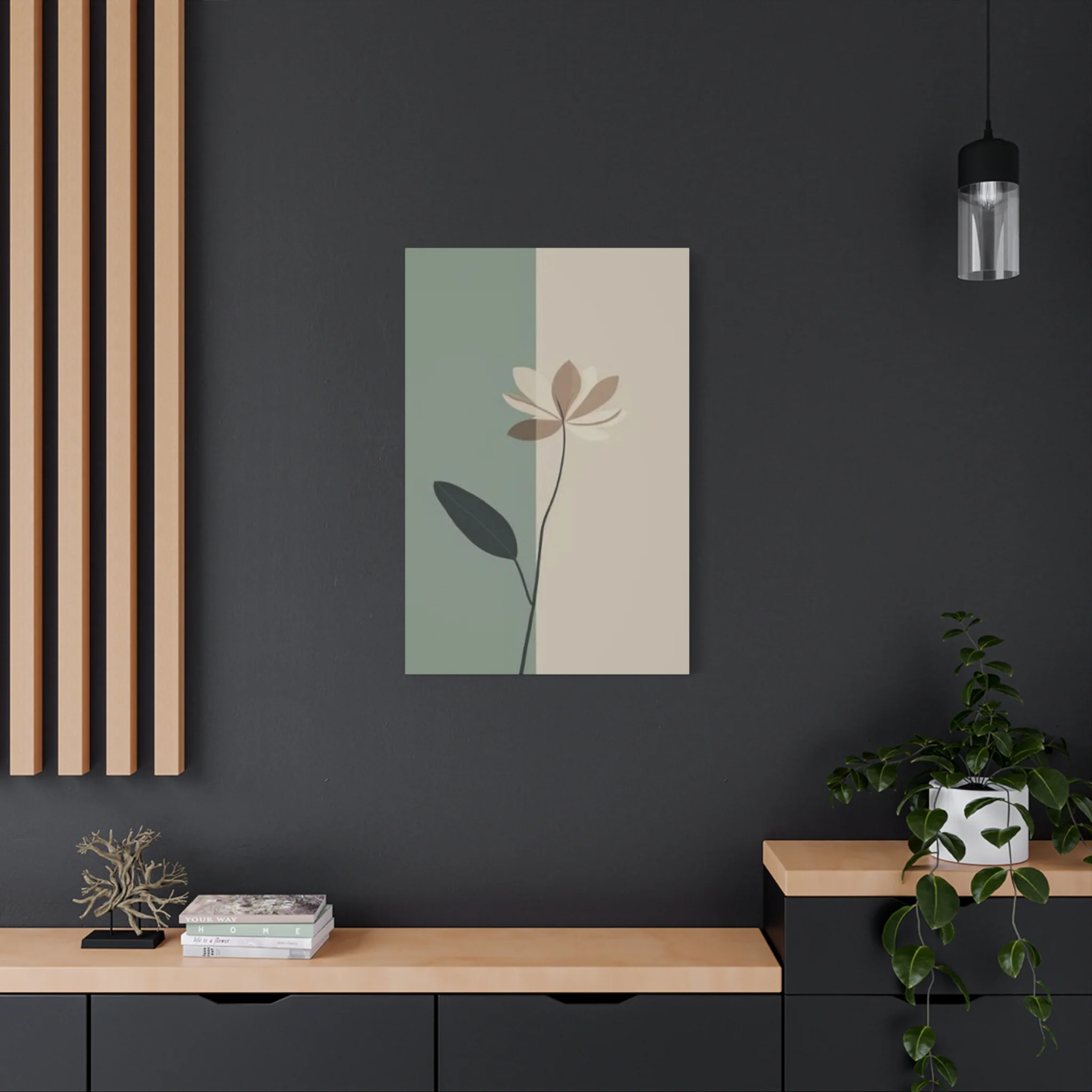 Brown Flower Entryway Wall Art & Canvas Prints - Image 10