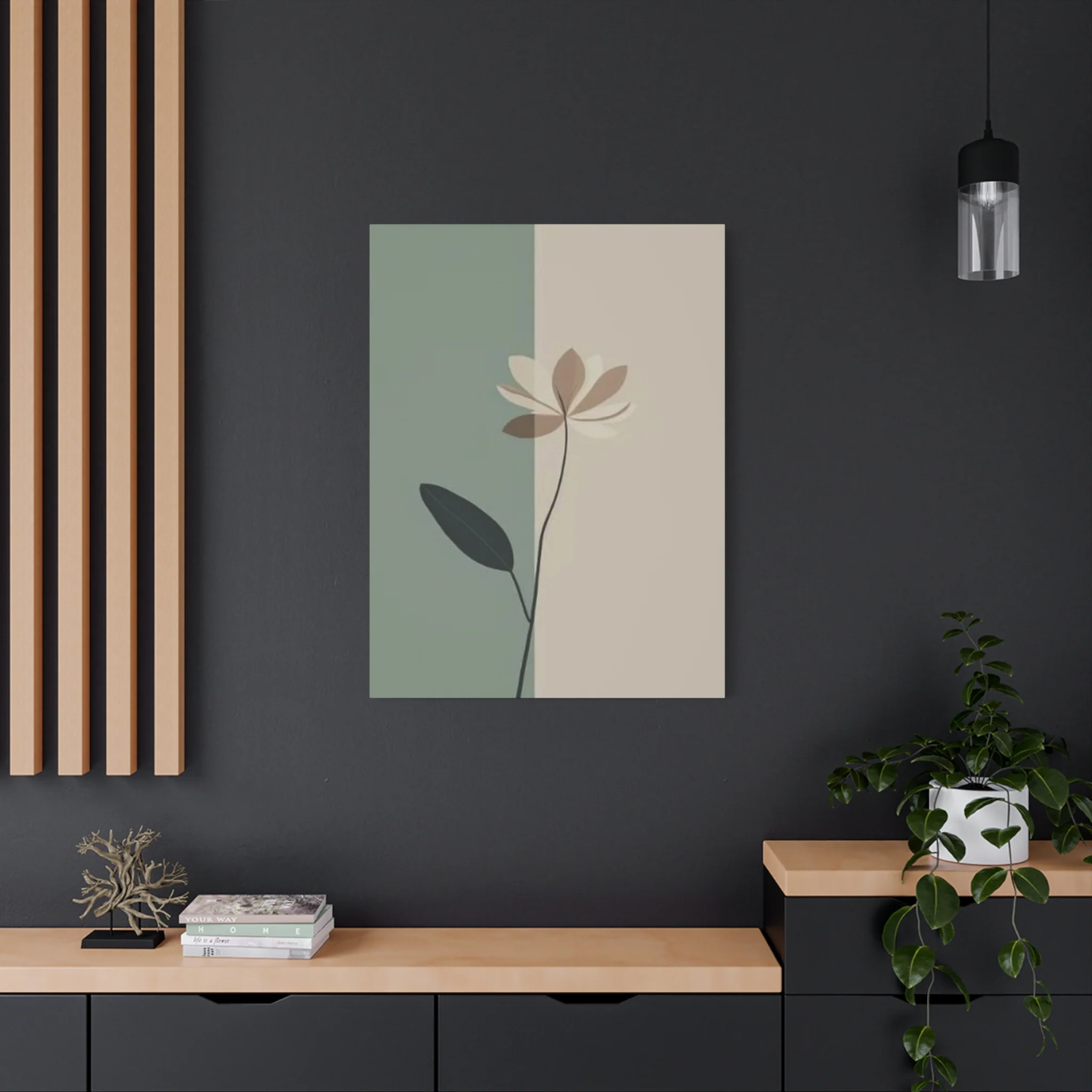 Brown Flower Entryway Wall Art & Canvas Prints - Image 13