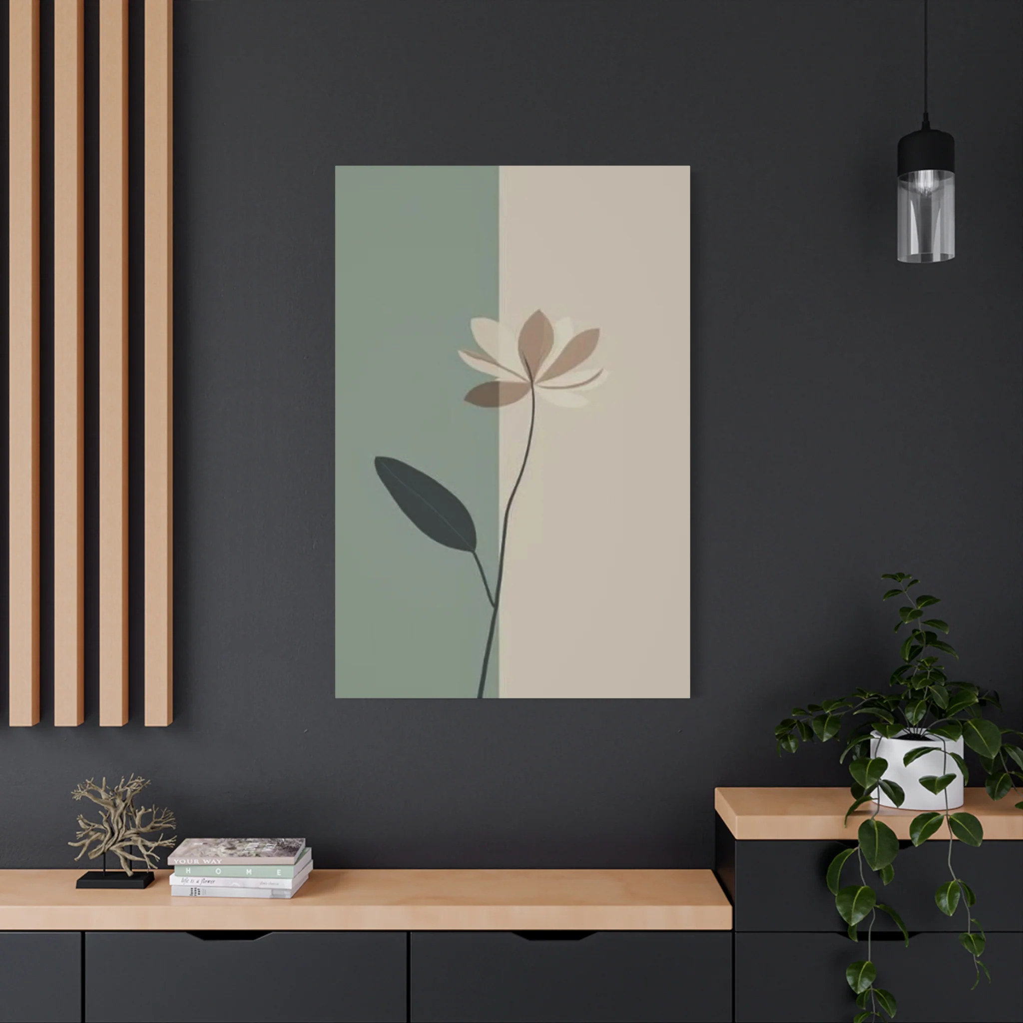 Brown Flower Entryway Wall Art & Canvas Prints - Image 16