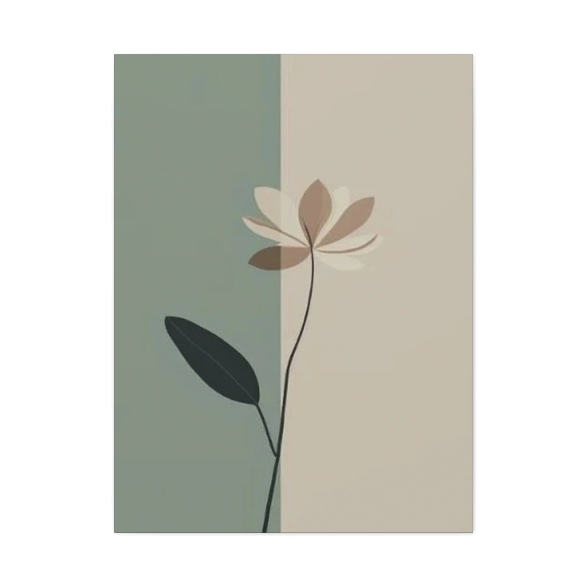Brown Flower Entryway Wall Art & Canvas Prints - Image 3