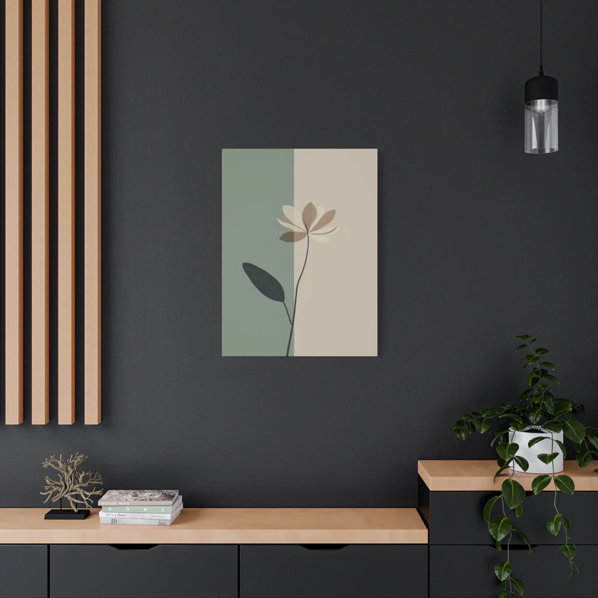 Brown Flower Entryway Wall Art & Canvas Prints - Image 7