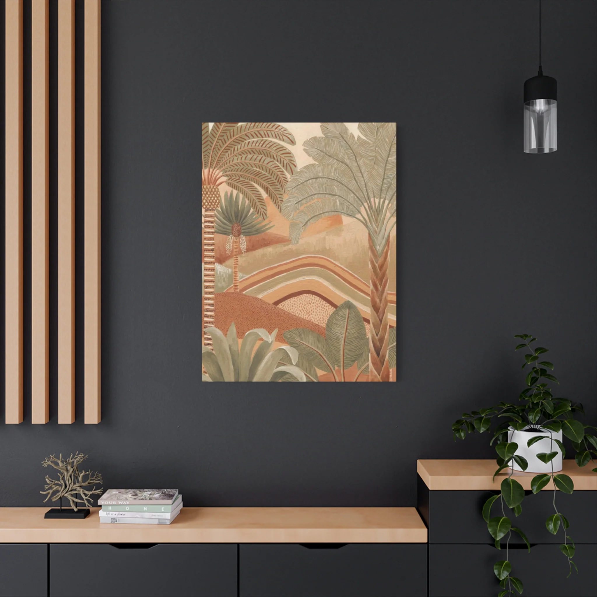 Brown & Green Palm Tree Wall Art & Canvas Prints - Image 13