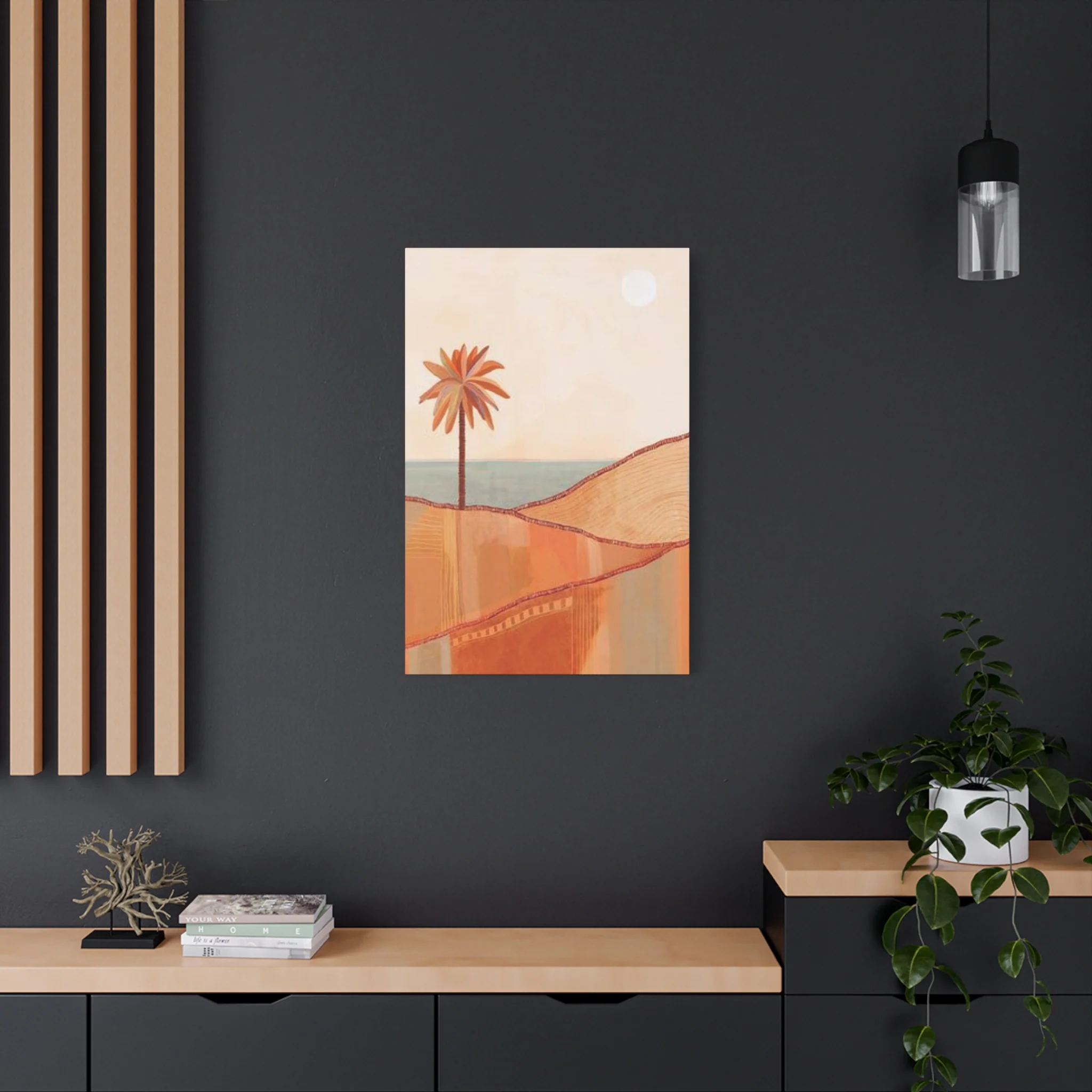 Brown Palm Tree In The Desert Wall Art & Canvas Prints - Image 10