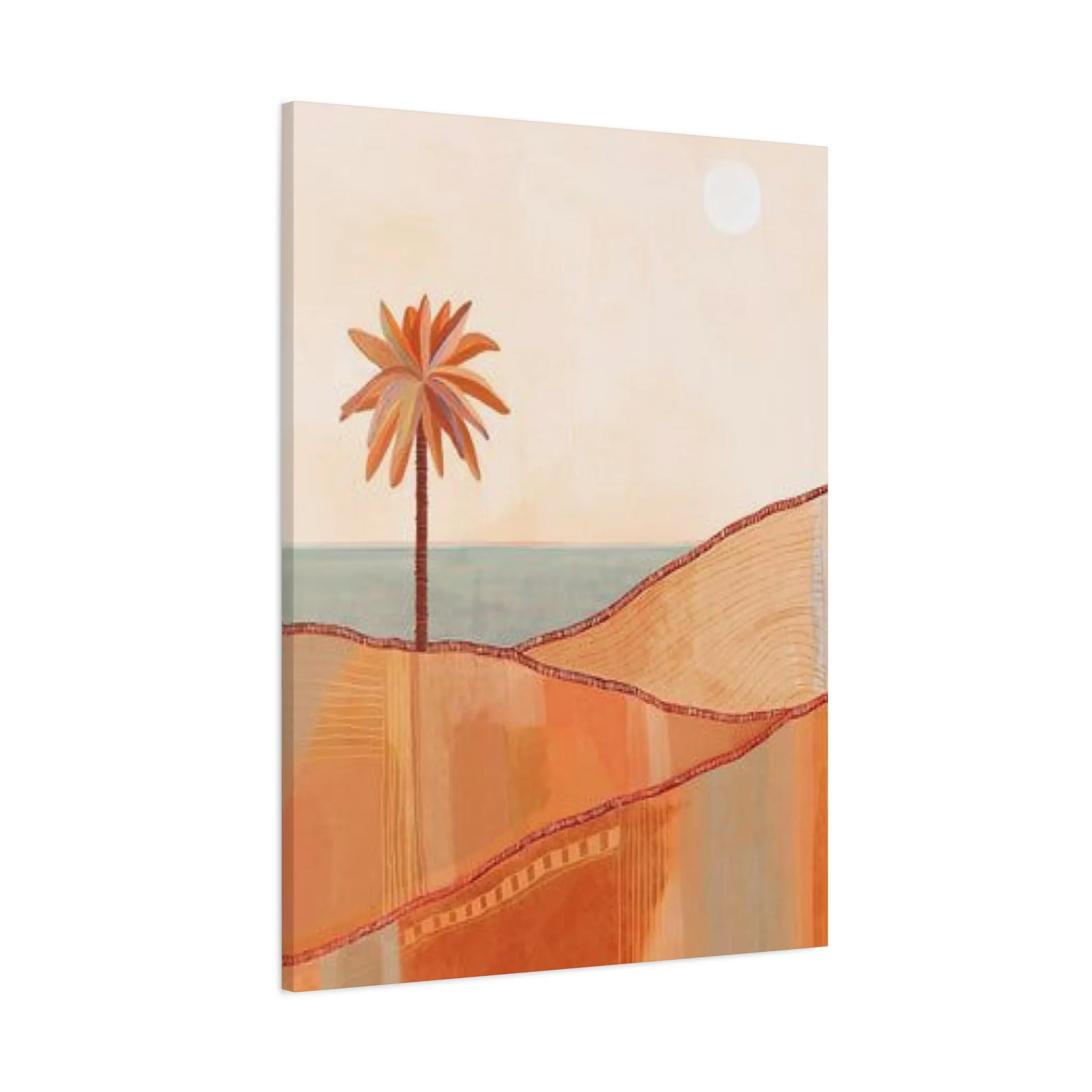Brown Palm Tree In The Desert Wall Art & Canvas Prints - Image 11